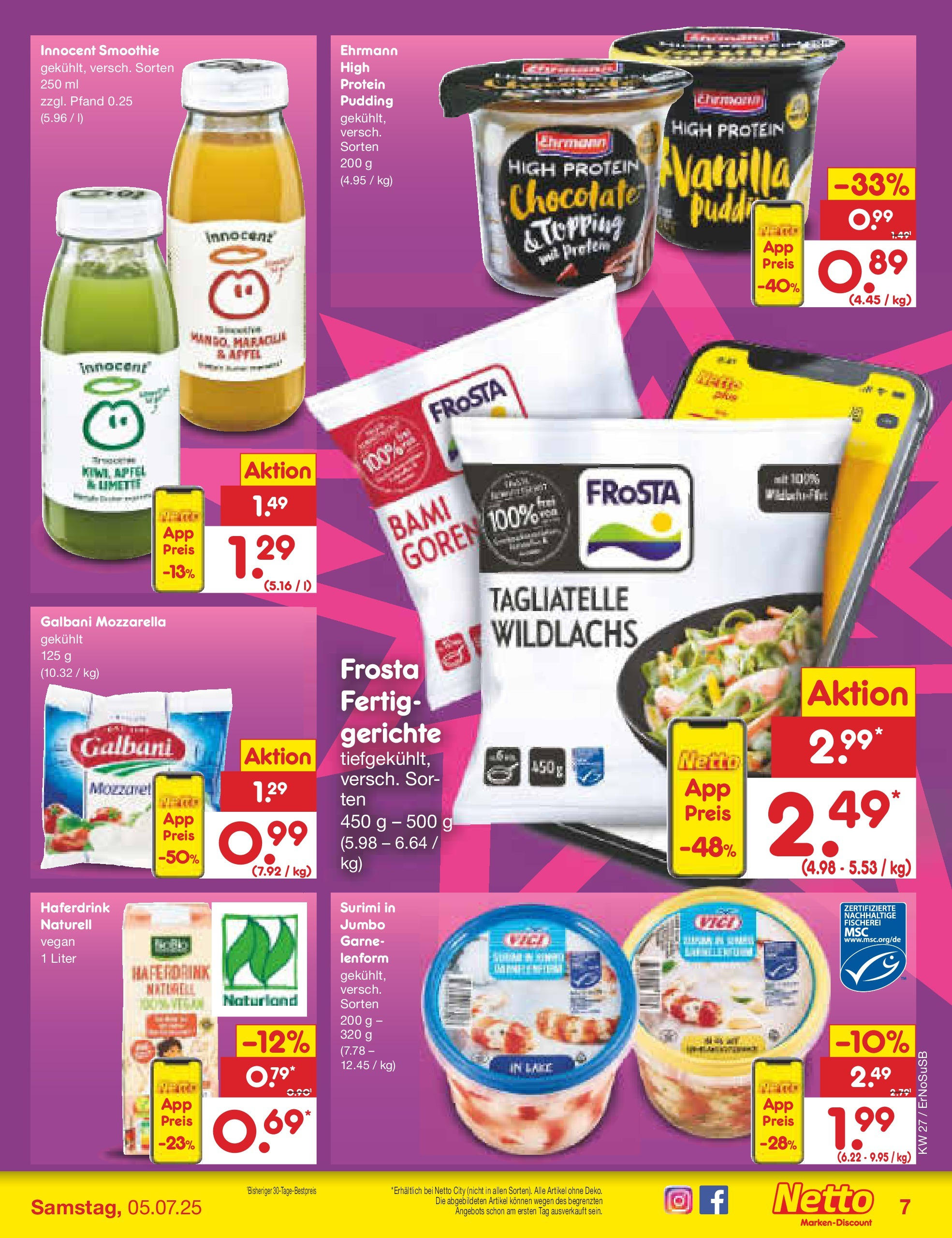 Netto Marken-Discount prospekt Erfurt (ab 29.06.2025) » Angebote | Seite: 9 | Produkte: High protein pudding, Pudding, Haferdrink, Mango Netto Marken-Discount prospekt Erfurt (ab 29.06.2025) » Angebote | Seite: 9 | Produkte: High protein pudding, Pudding, Haferdrink, Mango
