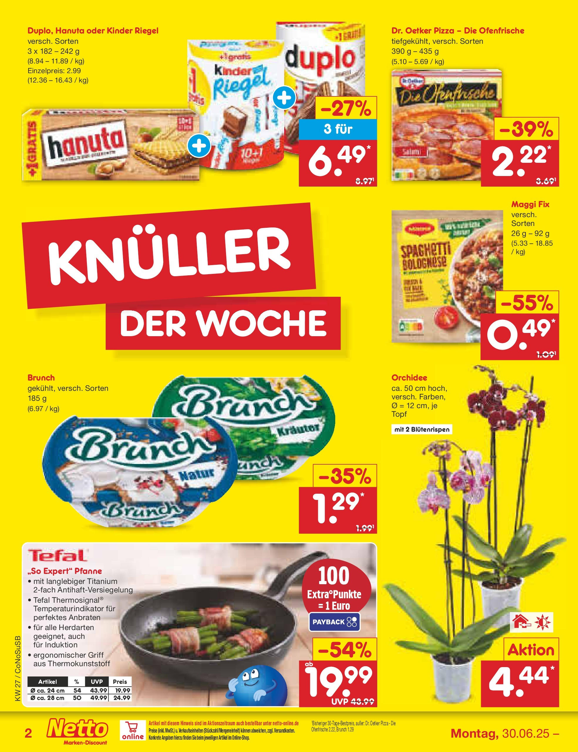 Netto Marken-Discount prospekt Kloster Lehnin (ab 29.06.2025) » Angebote | Seite: 2 | Produkte: Maggi, Orchidee, Kinder riegel, Maggi fix Netto Marken-Discount prospekt Kloster Lehnin (ab 29.06.2025) » Angebote | Seite: 2 | Produkte: Maggi, Orchidee, Kinder riegel, Maggi fix