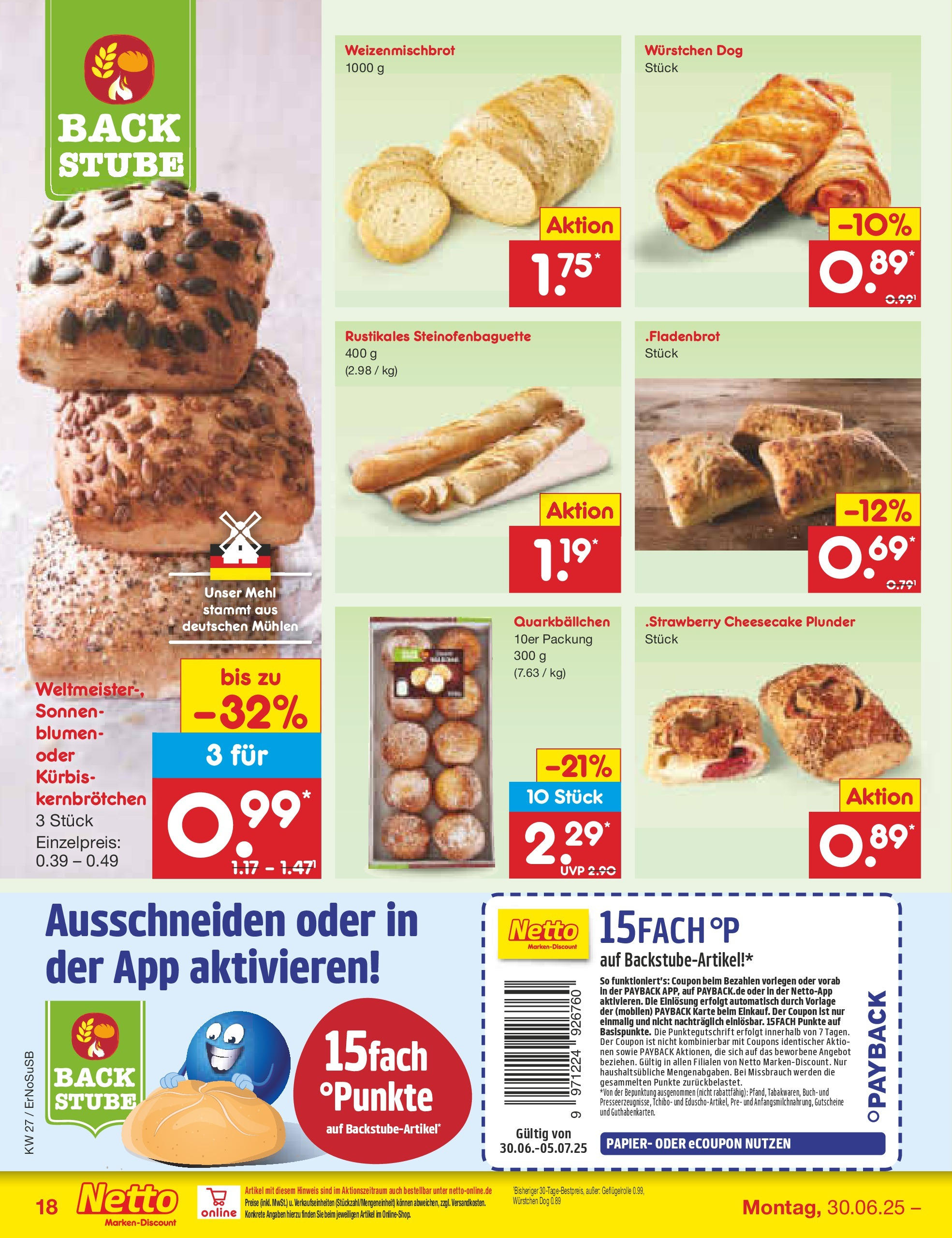 Netto Marken-Discount prospekt Erfurt (ab 29.06.2025) » Angebote | Seite: 20 | Produkte: Mehl, Blumen, Kürbis Netto Marken-Discount prospekt Erfurt (ab 29.06.2025) » Angebote | Seite: 20 | Produkte: Mehl, Blumen, Kürbis