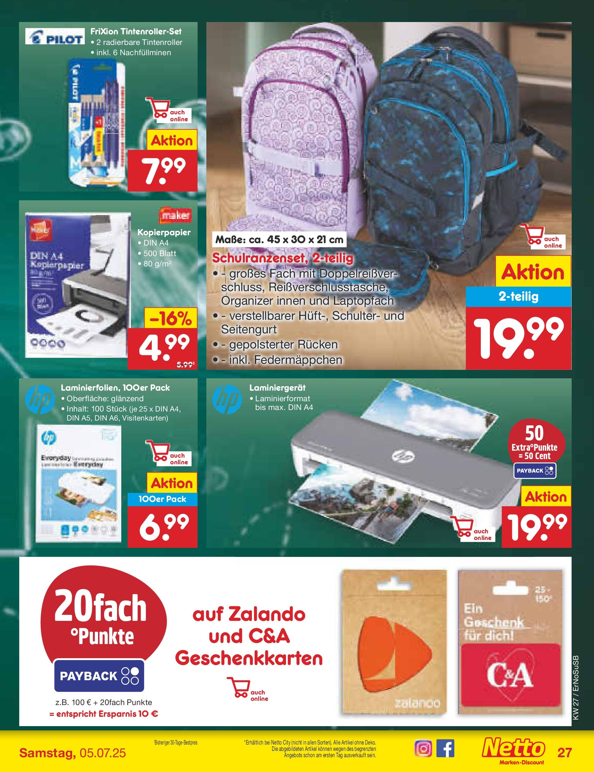 Netto Marken-Discount prospekt Erfurt (ab 29.06.2025) » Angebote | Seite: 35 | Produkte: Laminator Netto Marken-Discount prospekt Erfurt (ab 29.06.2025) » Angebote | Seite: 35 | Produkte: Laminator