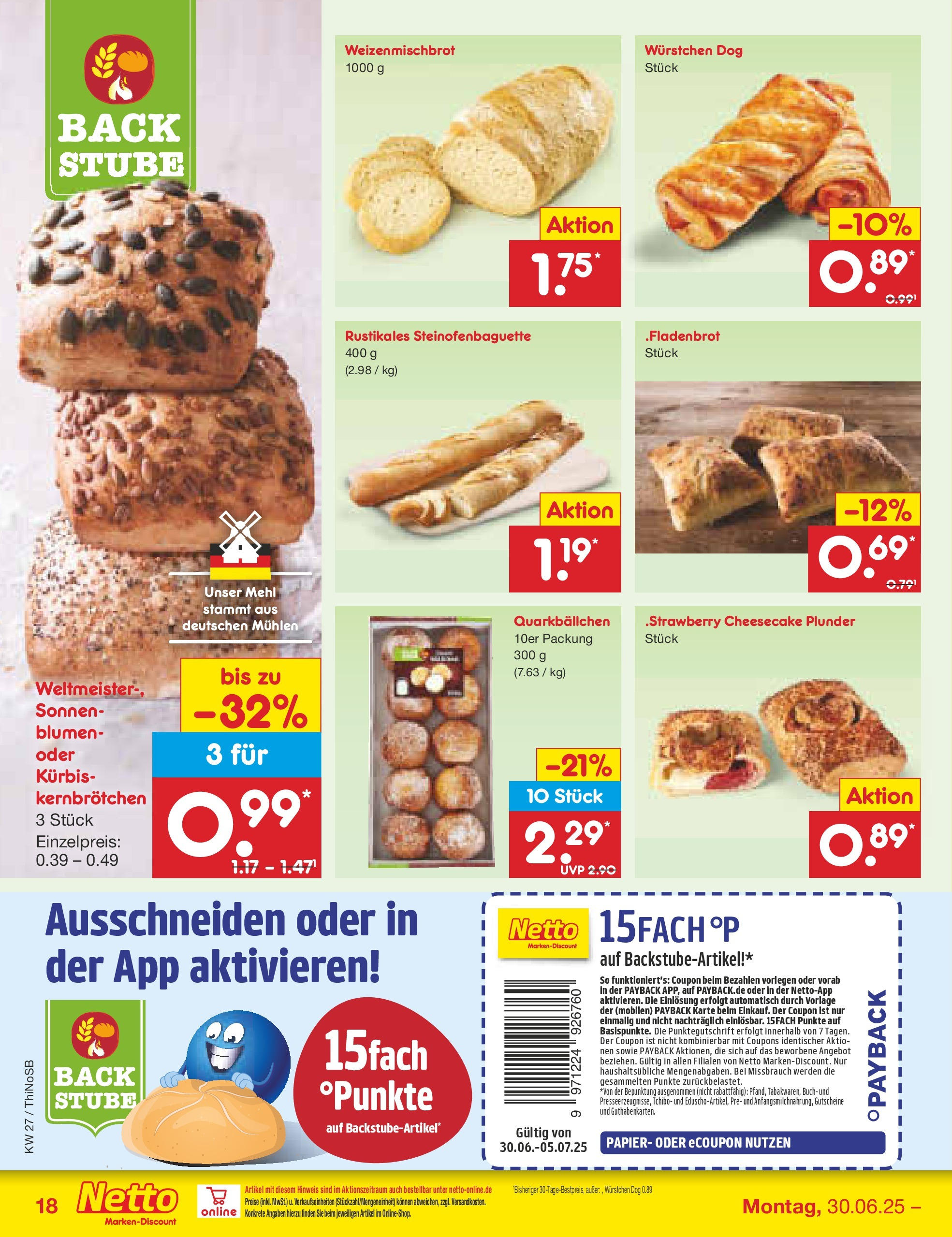 Netto Marken-Discount prospekt Spremberg (ab 29.06.2025) » Angebote | Seite: 20 | Produkte: Mehl, Blumen, Kürbis Netto Marken-Discount prospekt Spremberg (ab 29.06.2025) » Angebote | Seite: 20 | Produkte: Mehl, Blumen, Kürbis