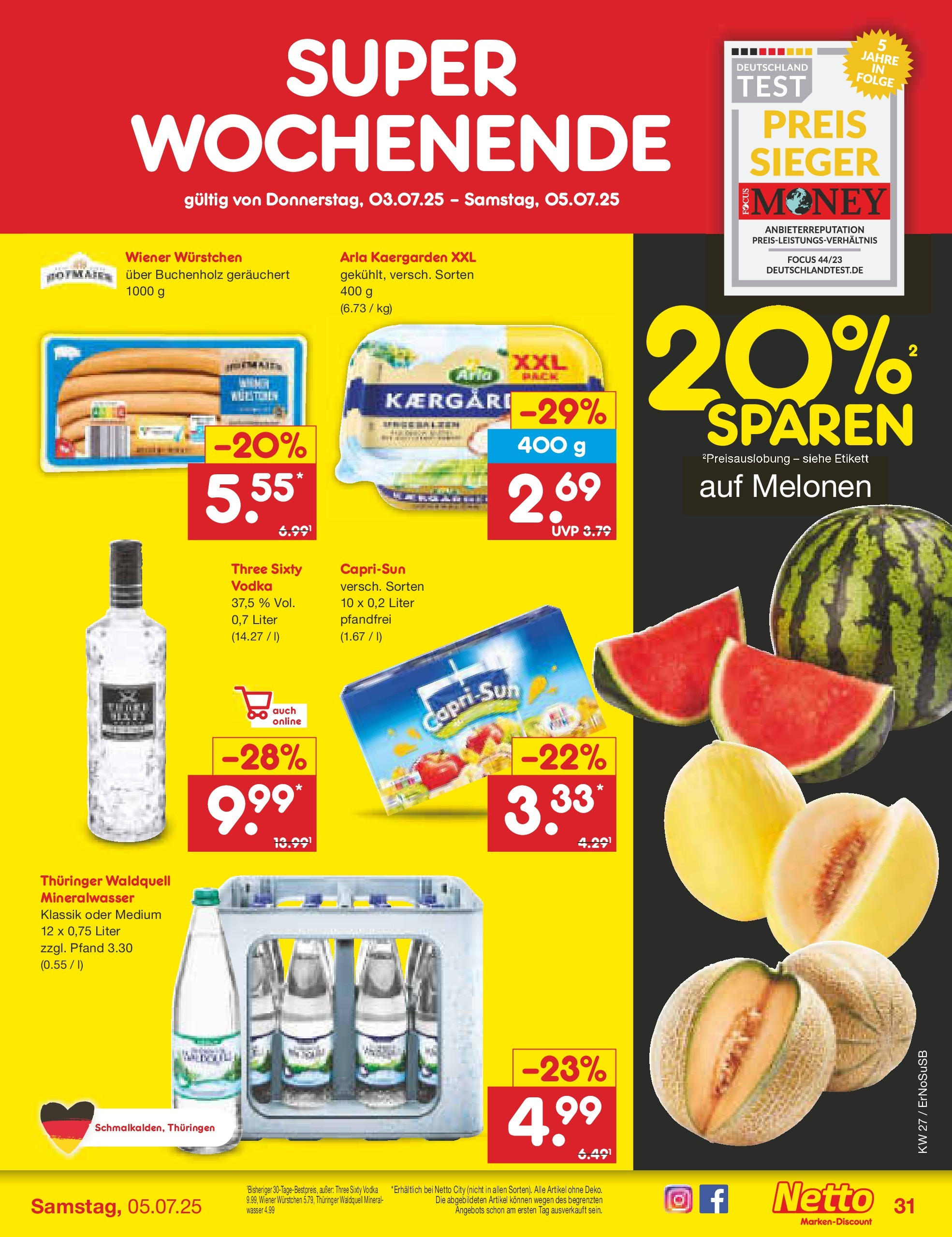 Netto Marken-Discount prospekt Erfurt (ab 29.06.2025) » Angebote | Seite: 47 | Produkte: Wiener wurstchen, Mineralwasser, Wasser, Vodka Netto Marken-Discount prospekt Erfurt (ab 29.06.2025) » Angebote | Seite: 47 | Produkte: Wiener wurstchen, Mineralwasser, Wasser, Vodka