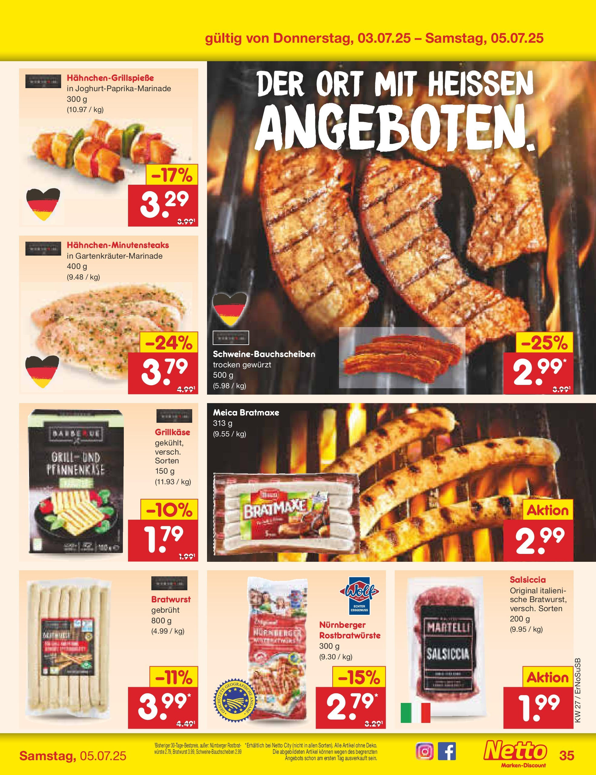 Netto Marken-Discount prospekt Erfurt (ab 29.06.2025) » Angebote | Seite: 51 | Produkte: Bratwurst, Meica, Steak Netto Marken-Discount prospekt Erfurt (ab 29.06.2025) » Angebote | Seite: 51 | Produkte: Bratwurst, Meica, Steak