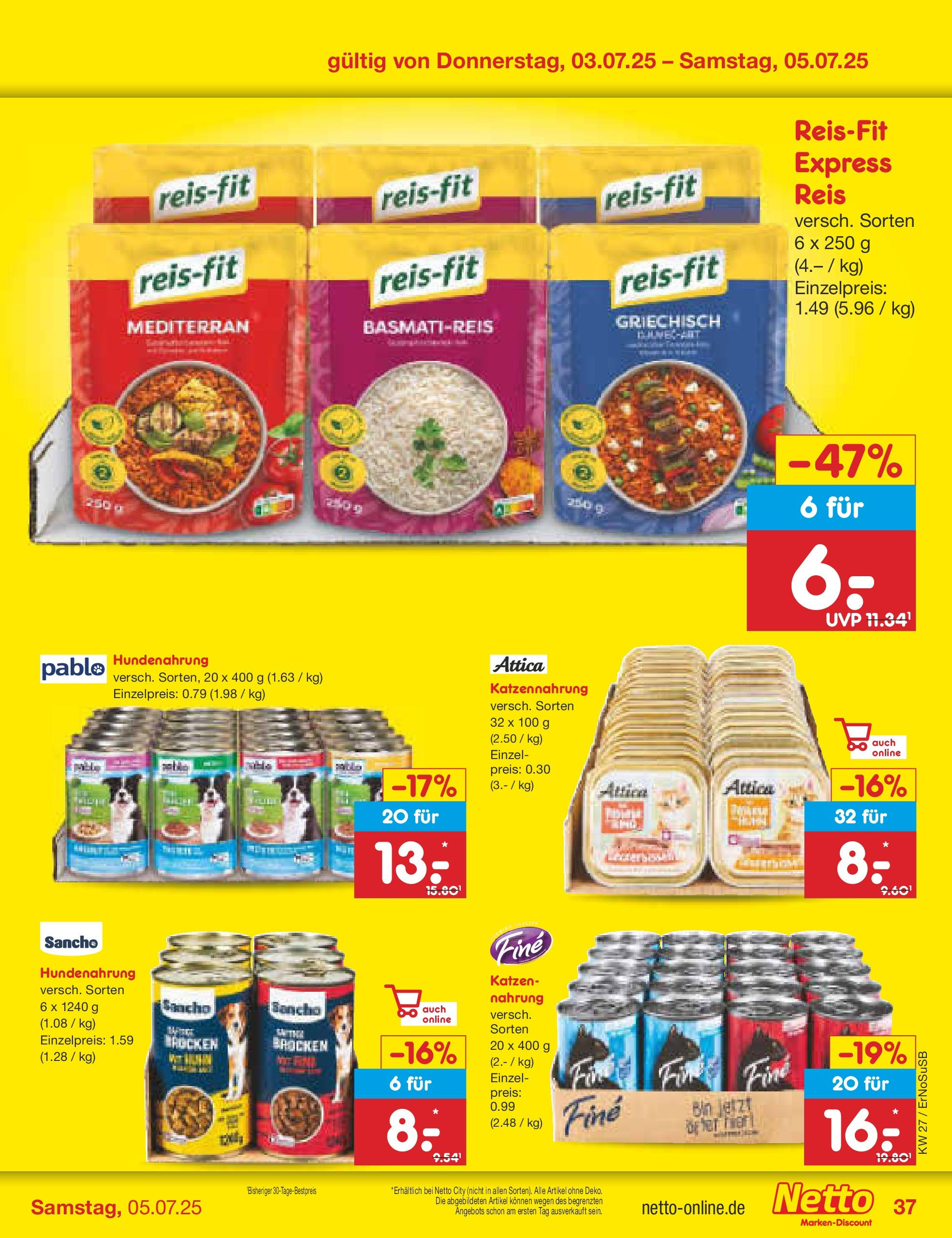 Netto Marken-Discount prospekt Erfurt (ab 29.06.2025) » Angebote | Seite: 53 | Produkte: Basmatireis, Reis Netto Marken-Discount prospekt Erfurt (ab 29.06.2025) » Angebote | Seite: 53 | Produkte: Basmatireis, Reis