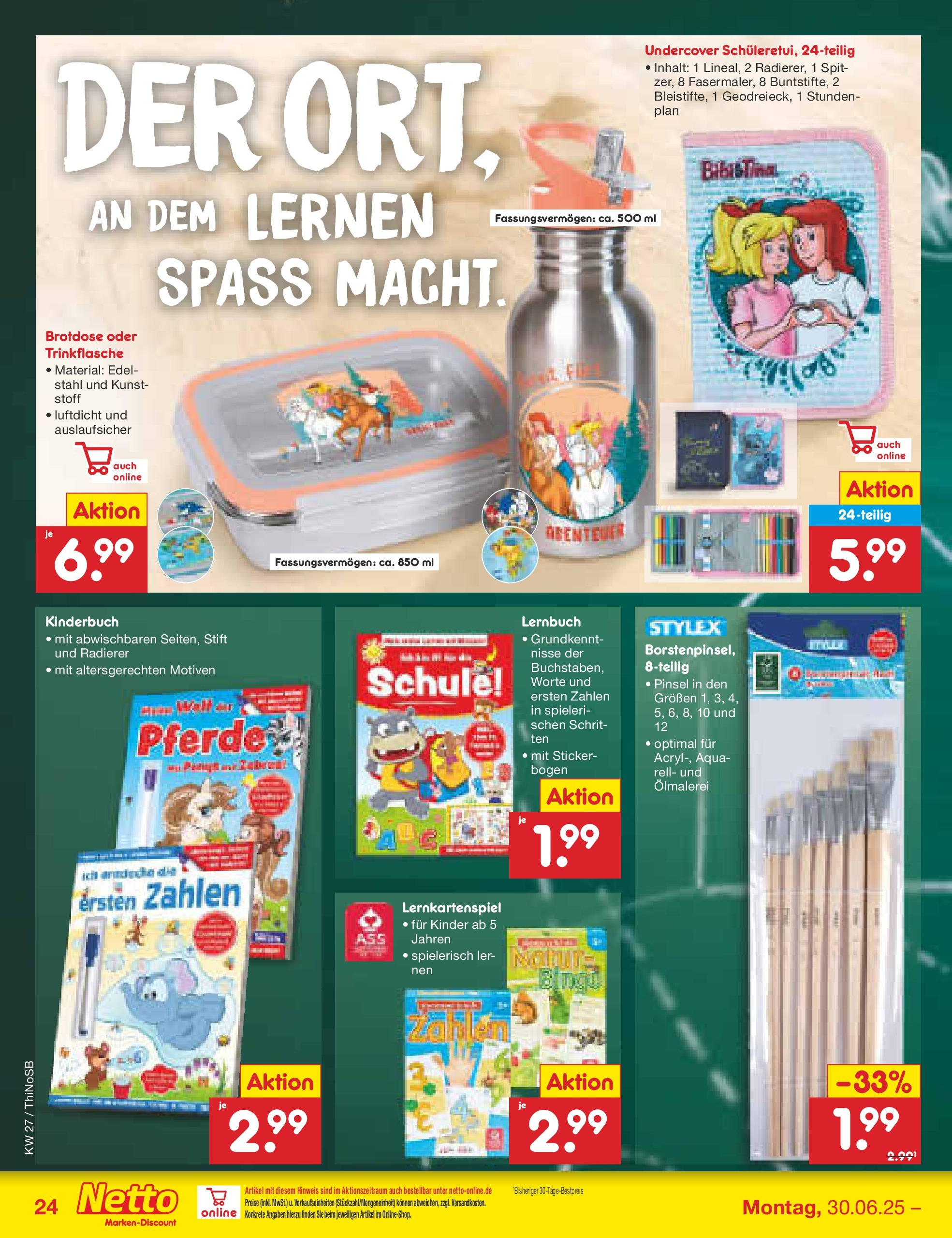 Netto Marken-Discount prospekt Spremberg (ab 29.06.2025) » Angebote | Seite: 36 | Produkte: Pinsel Netto Marken-Discount prospekt Spremberg (ab 29.06.2025) » Angebote | Seite: 36 | Produkte: Pinsel