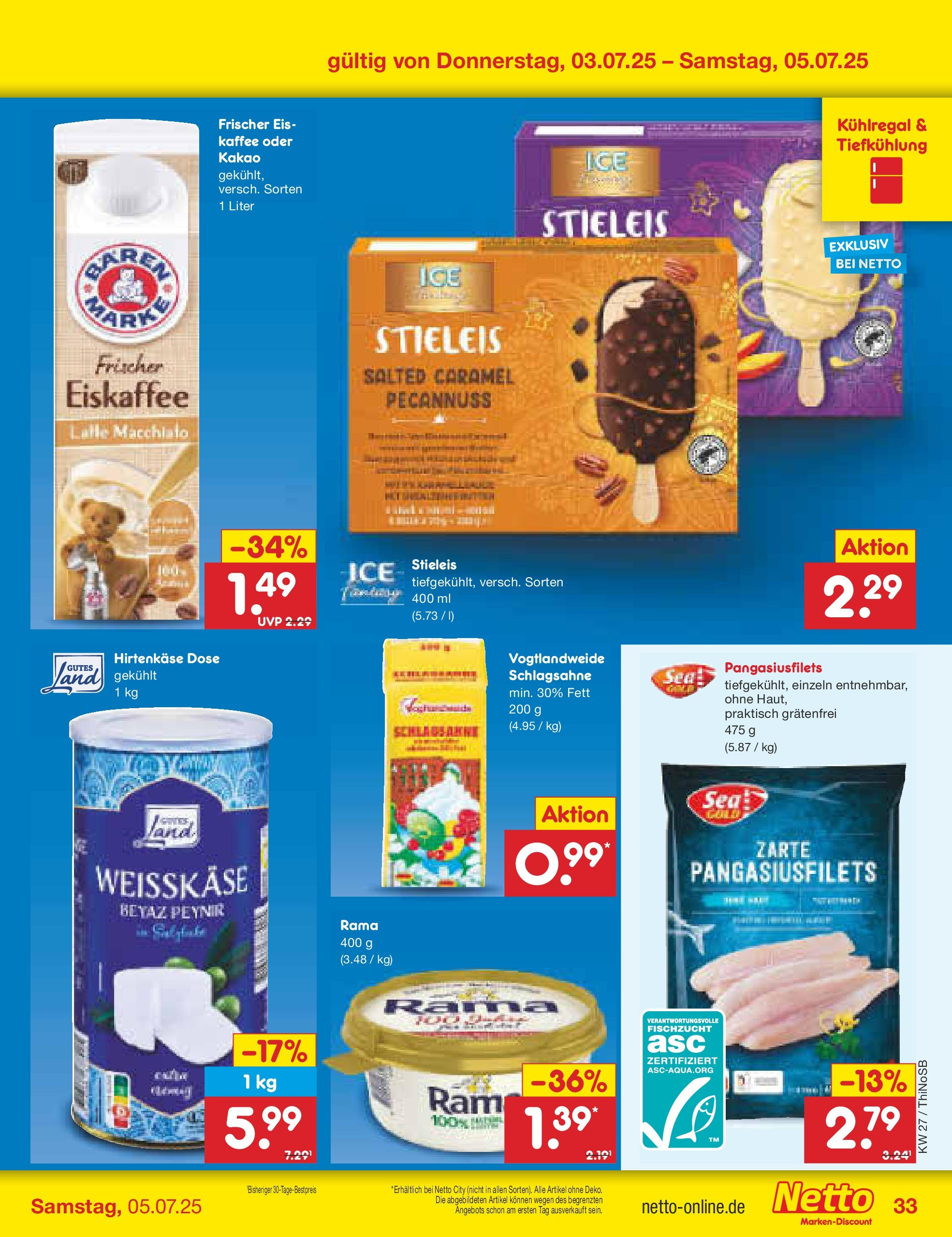 Netto Marken-Discount prospekt Spremberg (ab 29.06.2025) » Angebote | Seite: 53 | Produkte: Margarine, Rama, Feta, Kaffee Netto Marken-Discount prospekt Spremberg (ab 29.06.2025) » Angebote | Seite: 53 | Produkte: Margarine, Rama, Feta, Kaffee