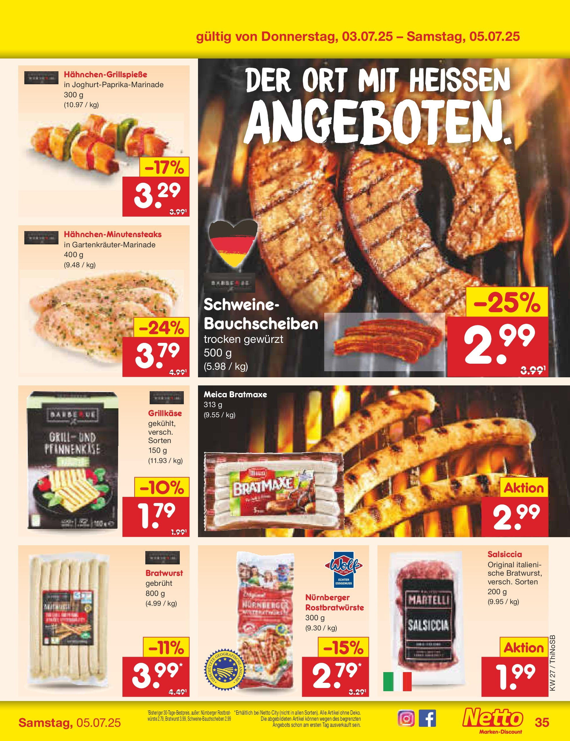 Netto Marken-Discount prospekt Spremberg (ab 29.06.2025) » Angebote | Seite: 55 | Produkte: Bratwurst, Meica, Steak Netto Marken-Discount prospekt Spremberg (ab 29.06.2025) » Angebote | Seite: 55 | Produkte: Bratwurst, Meica, Steak