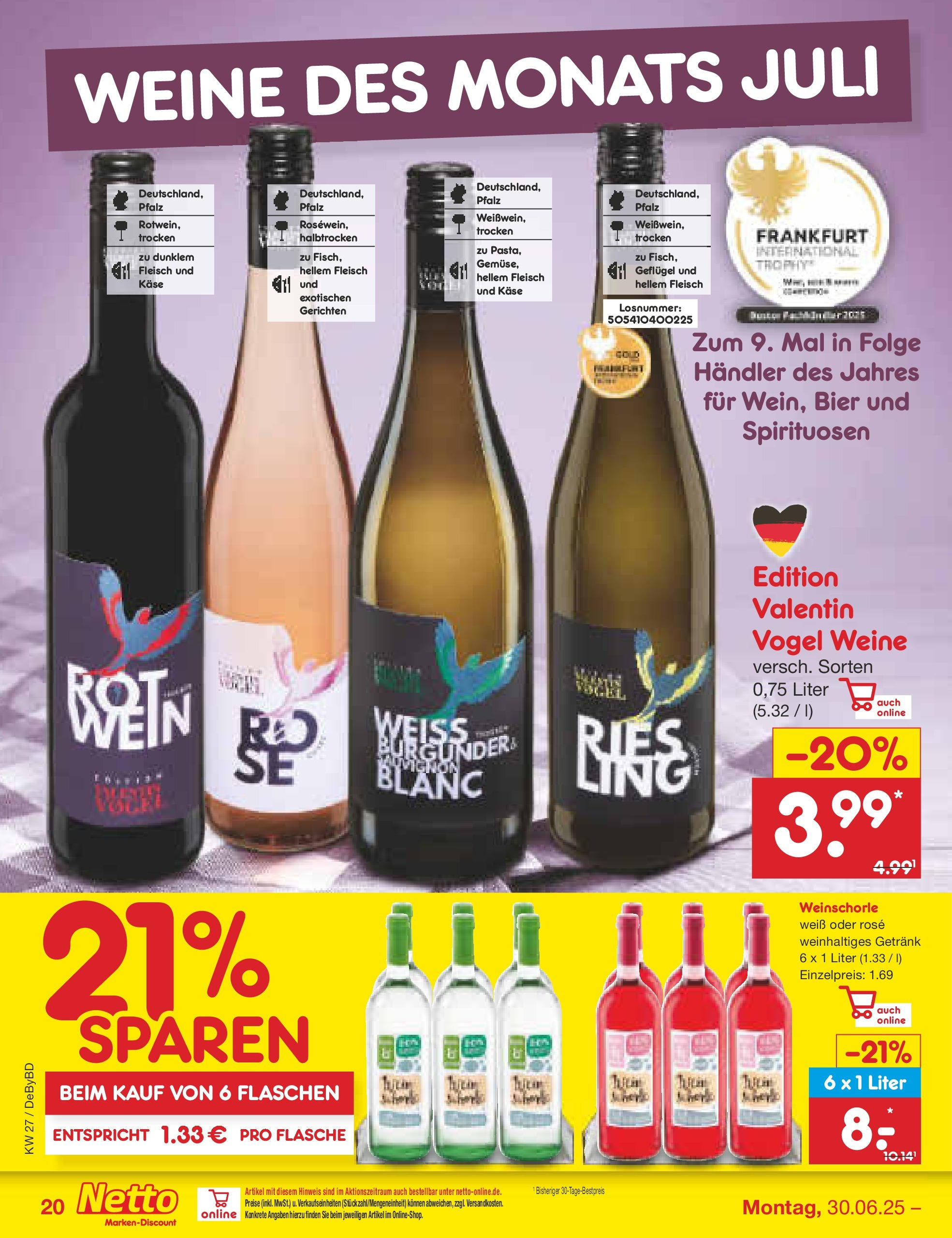 Netto Marken-Discount prospekt Buttenwiesen (ab 29.06.2025) » Angebote | Seite: 24 | Produkte: Käse, Bier, Weinschorle, Fleisch Netto Marken-Discount prospekt Buttenwiesen (ab 29.06.2025) » Angebote | Seite: 24 | Produkte: Käse, Bier, Weinschorle, Fleisch
