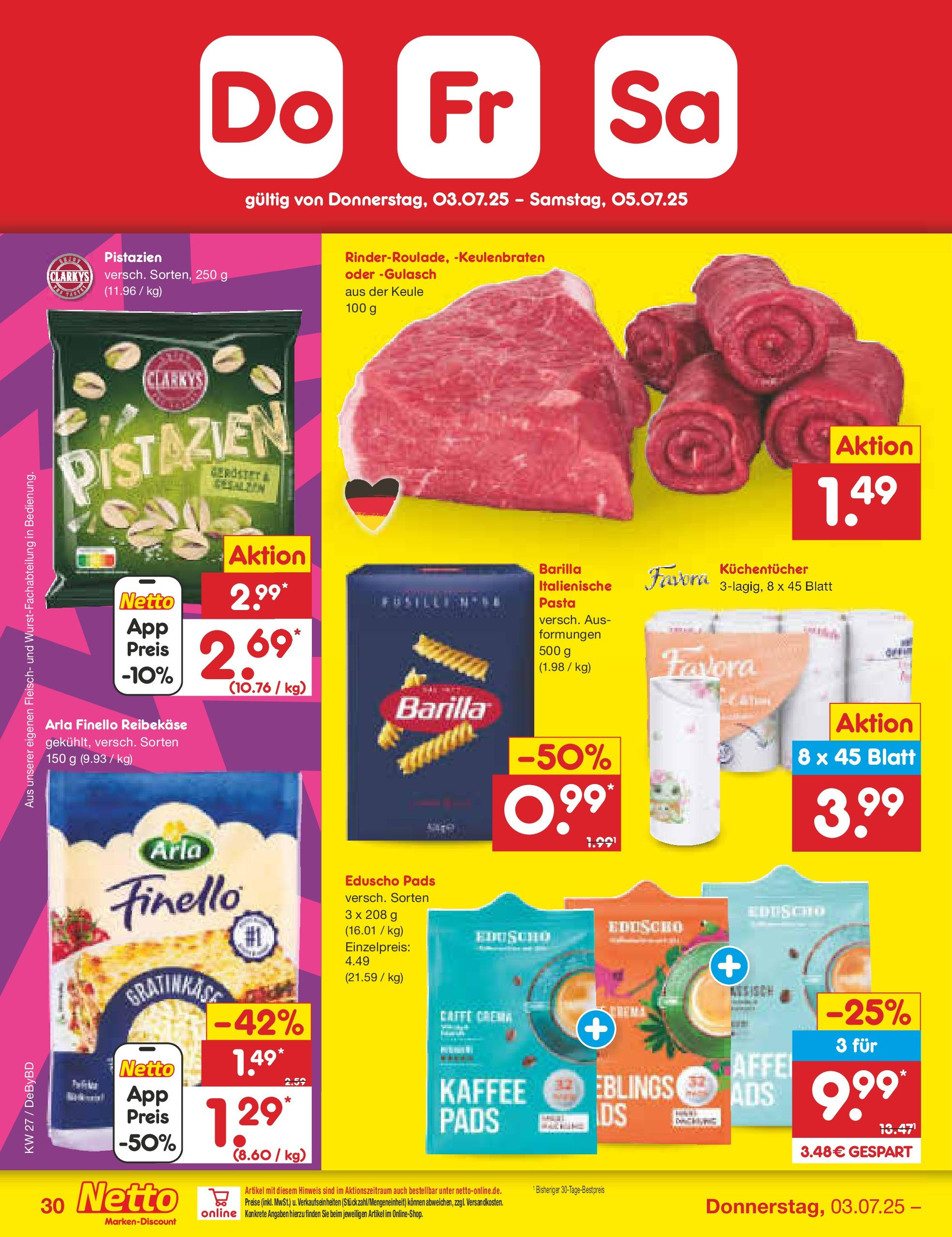 Netto Marken-Discount prospekt Buttenwiesen (ab 29.06.2025) » Angebote | Seite: 50 | Produkte: Kaffee, Pistazien, Gulasch, Fleisch Netto Marken-Discount prospekt Buttenwiesen (ab 29.06.2025) » Angebote | Seite: 50 | Produkte: Kaffee, Pistazien, Gulasch, Fleisch