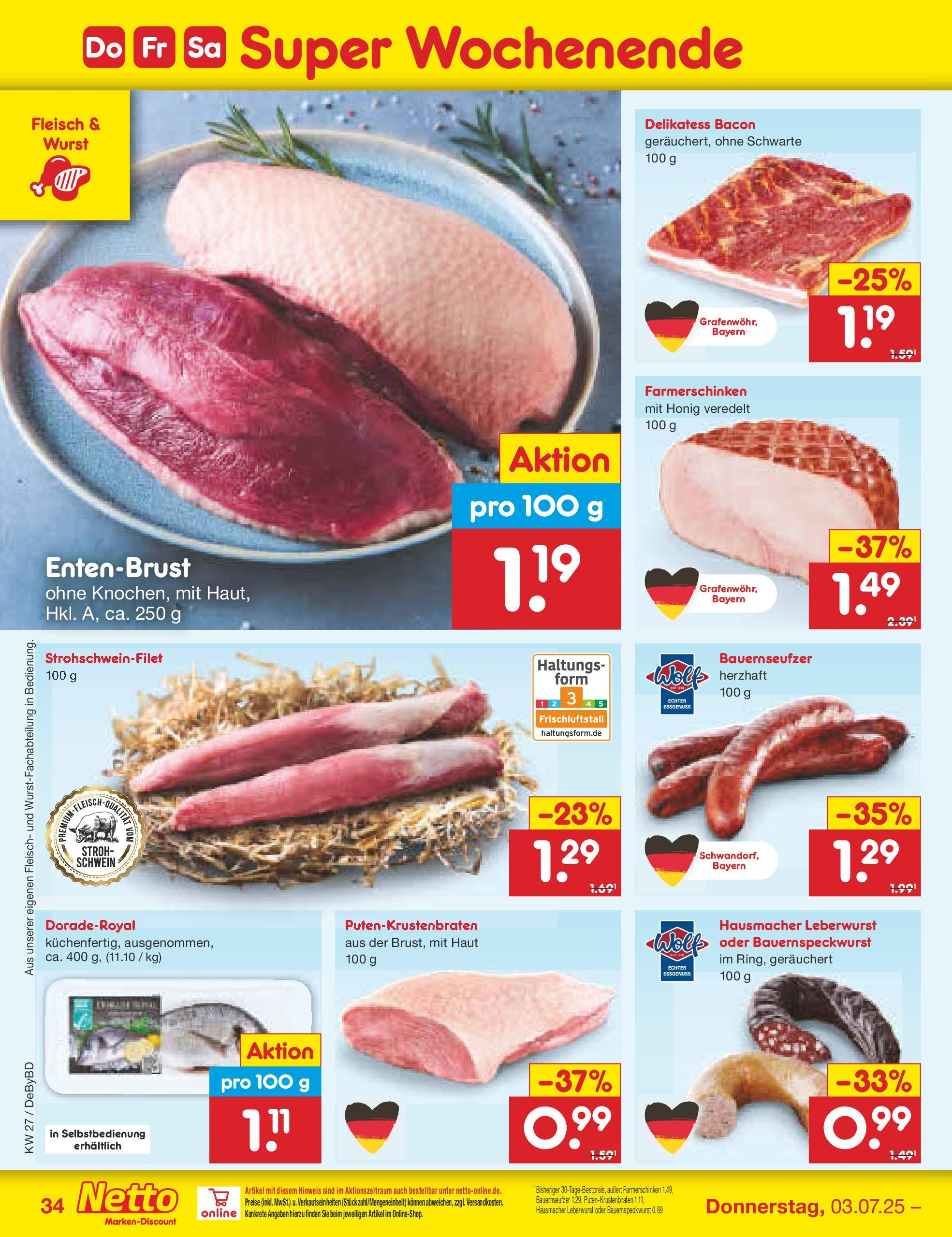 Netto Marken-Discount prospekt Buttenwiesen (ab 29.06.2025) » Angebote | Seite: 54 | Produkte: Wurst, Fleisch Netto Marken-Discount prospekt Buttenwiesen (ab 29.06.2025) » Angebote | Seite: 54 | Produkte: Wurst, Fleisch