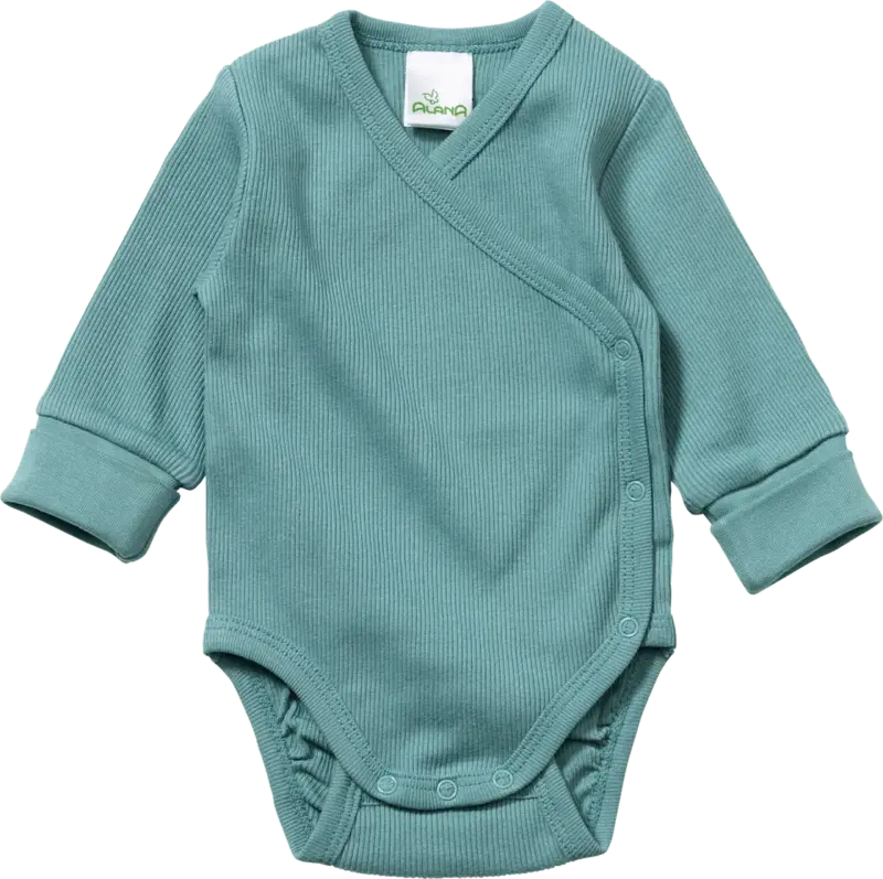 ALANA Wickelbody mit Mitwachsfunktion, grün, Gr. 50/56