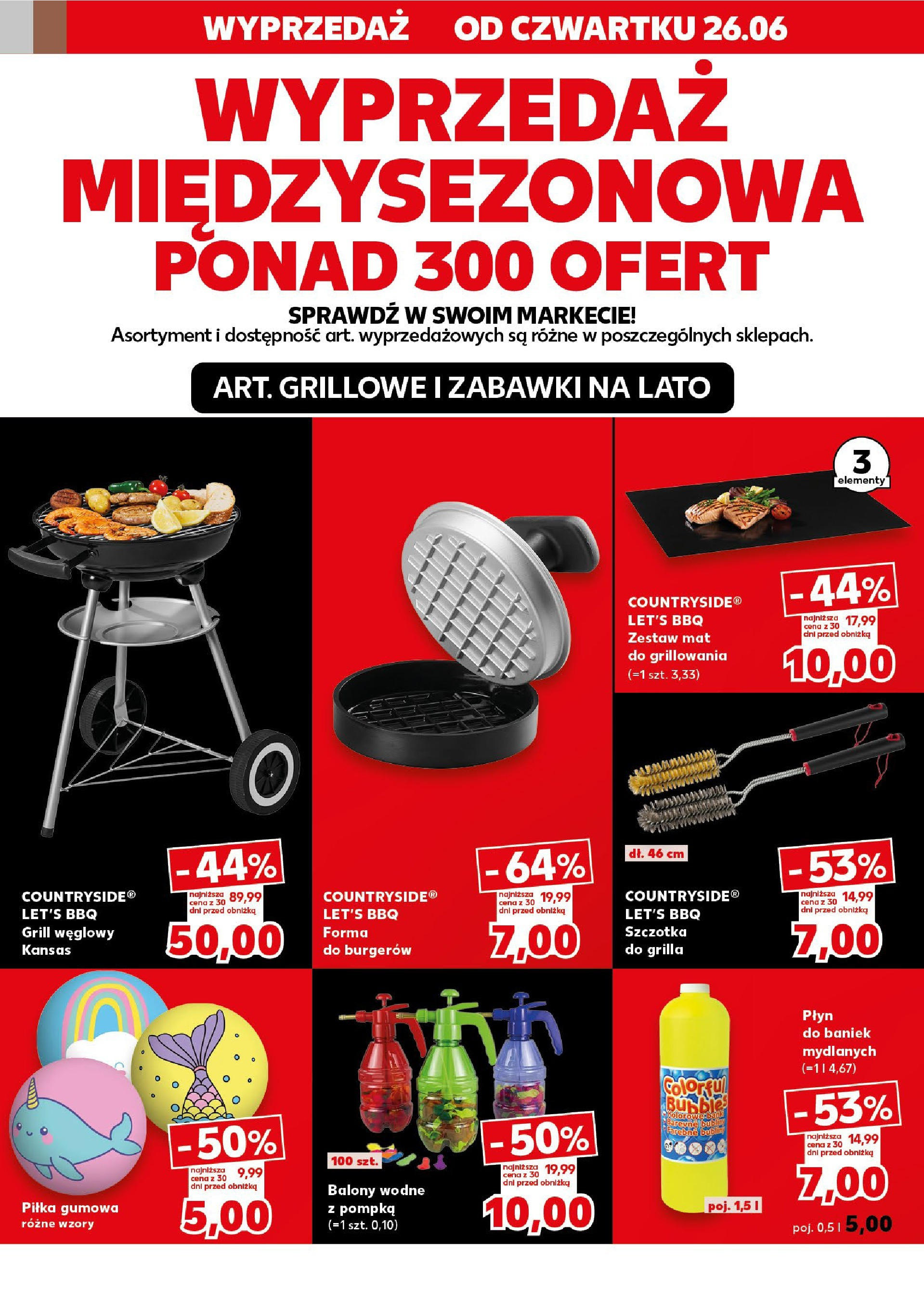 Kaufland gazetka - Mega okazje od 26.06.2025 - od jutra PDF | Strona: 4 | Produkty: Grill, Szczotka