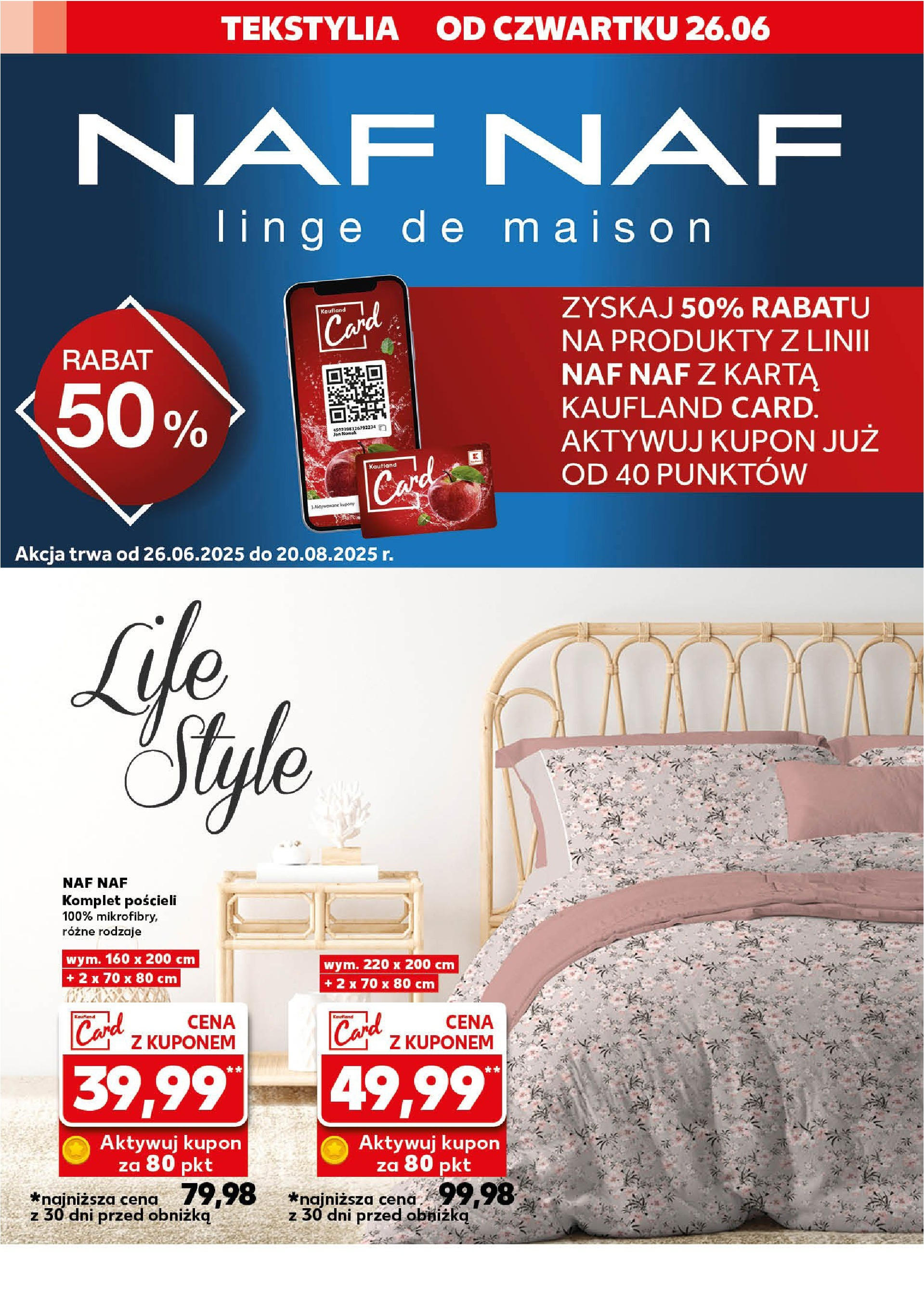 Kaufland gazetka - Mega okazje od 26.06.2025 - od jutra PDF | Strona: 6 | Produkty: Karta, Tekstylia