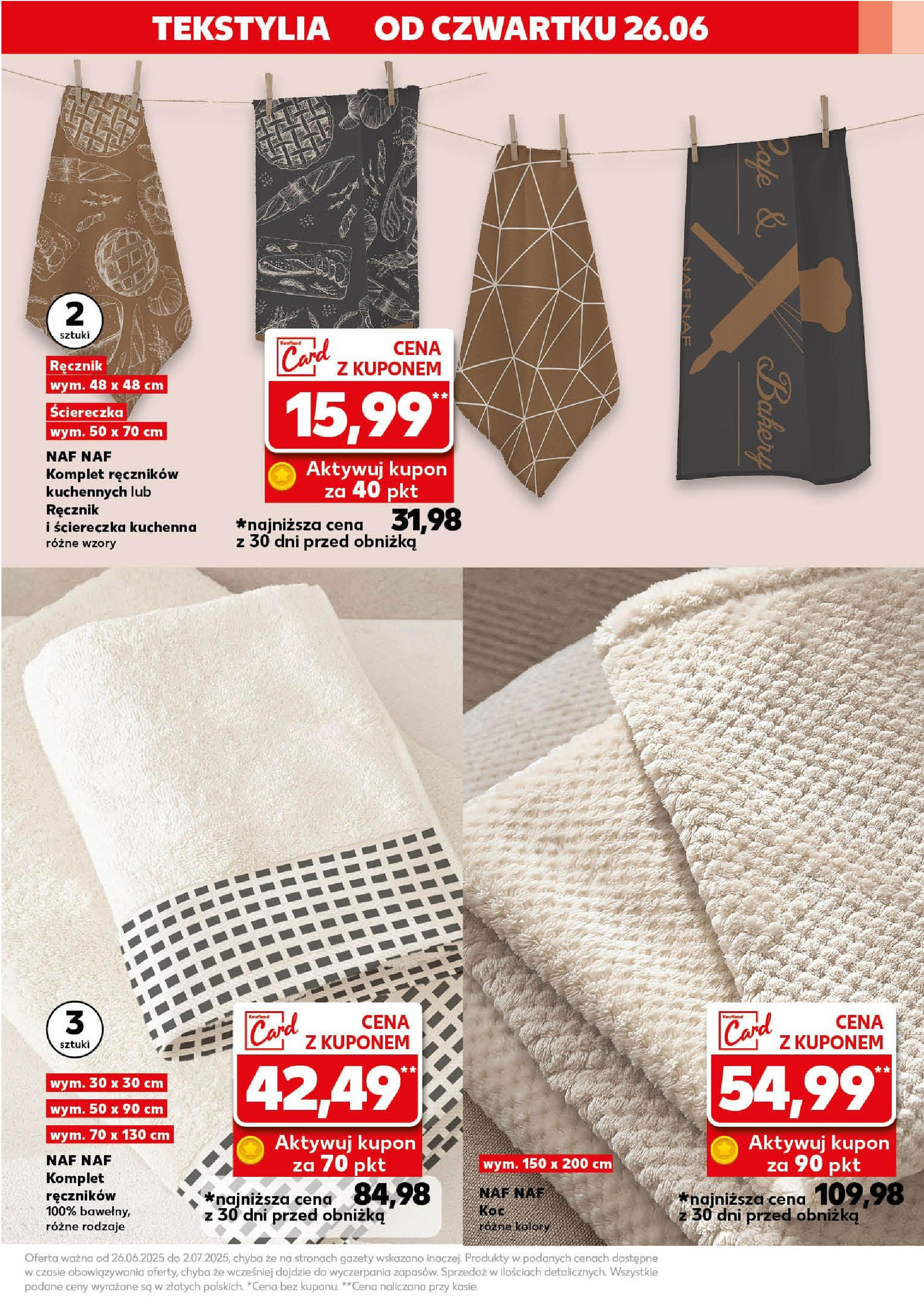 Kaufland gazetka - Mega okazje od 26.06.2025 - od jutra PDF | Strona: 7 | Produkty: Koc, Tekstylia