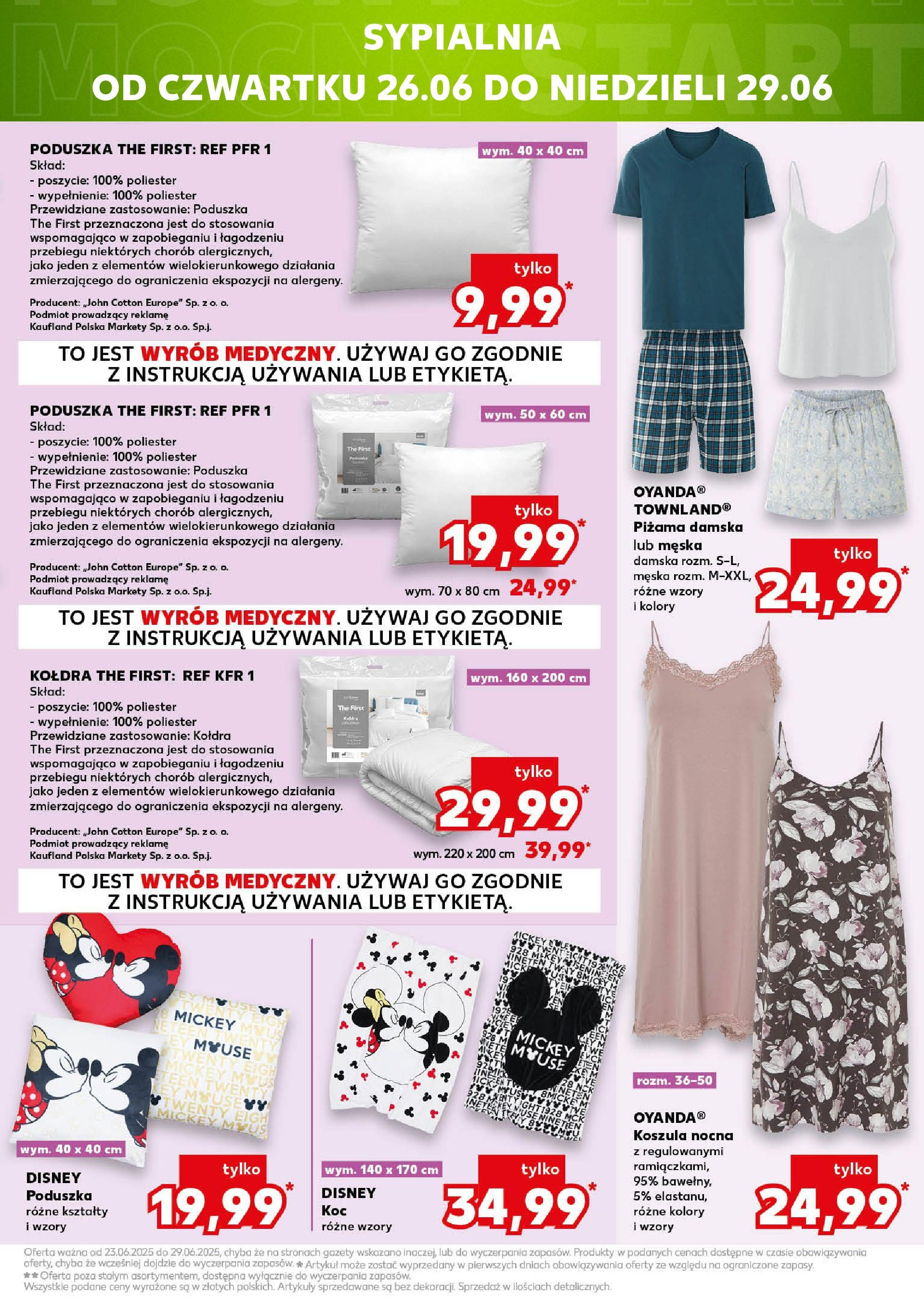 Kaufland gazetka - Mega okazje od 26.06.2025 - od jutra PDF | Strona: 13 | Produkty: Koszula, Piżama, Koc, Kołdra