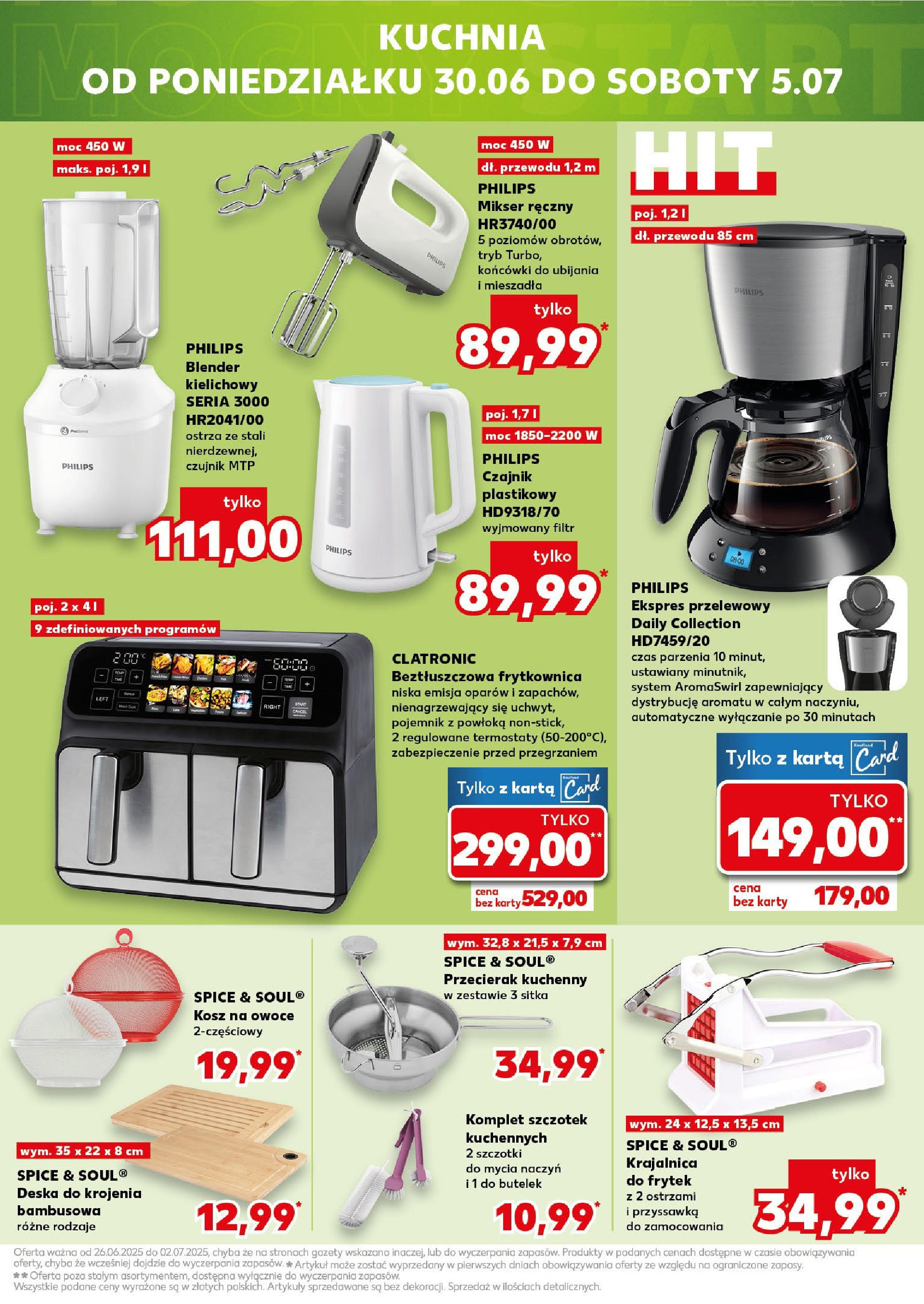 Kaufland gazetka - Mega okazje od 26.06.2025 - od jutra PDF | Strona: 17 | Produkty: Czajnik, Krajalnica, Mikser, Blender