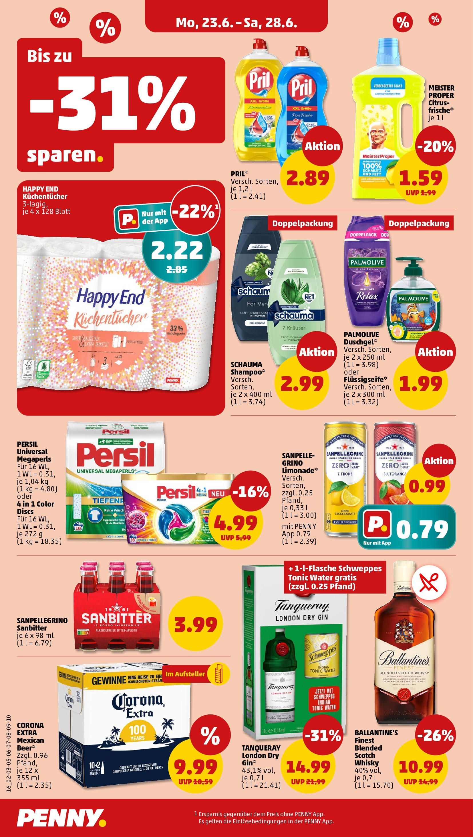 Penny Prospekt ab 22.06.2025 » Angebote Online | Seite: 16 | Produkte: Duschgel, Kraut, Pril, Persil