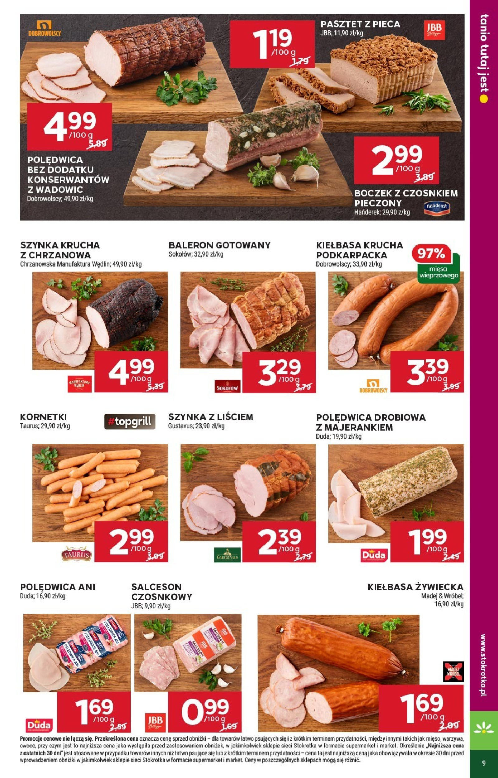 Stokrotka Gazetka 26.06.2025 - Promocje online | Strona: 9 | Produkty: Kurczak, Słonina, Kurczak zagrodowy, Filet z piersi kurczaka