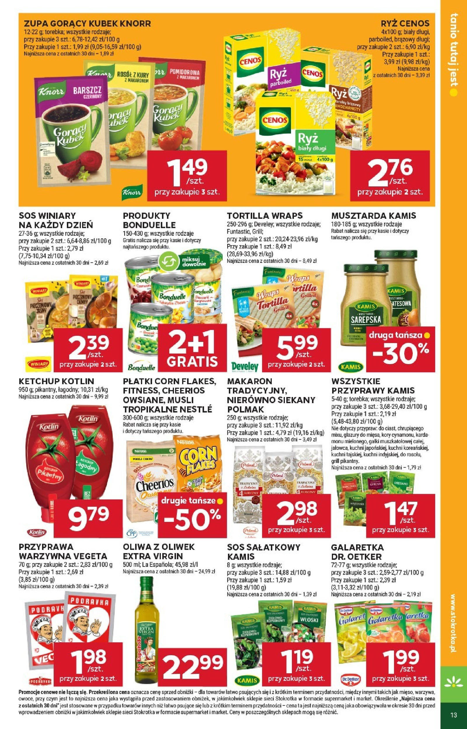 Stokrotka Gazetka 26.06.2025 - Promocje online | Strona: 13 | Produkty: Chipsy, Leżak, Boczek, Piwo