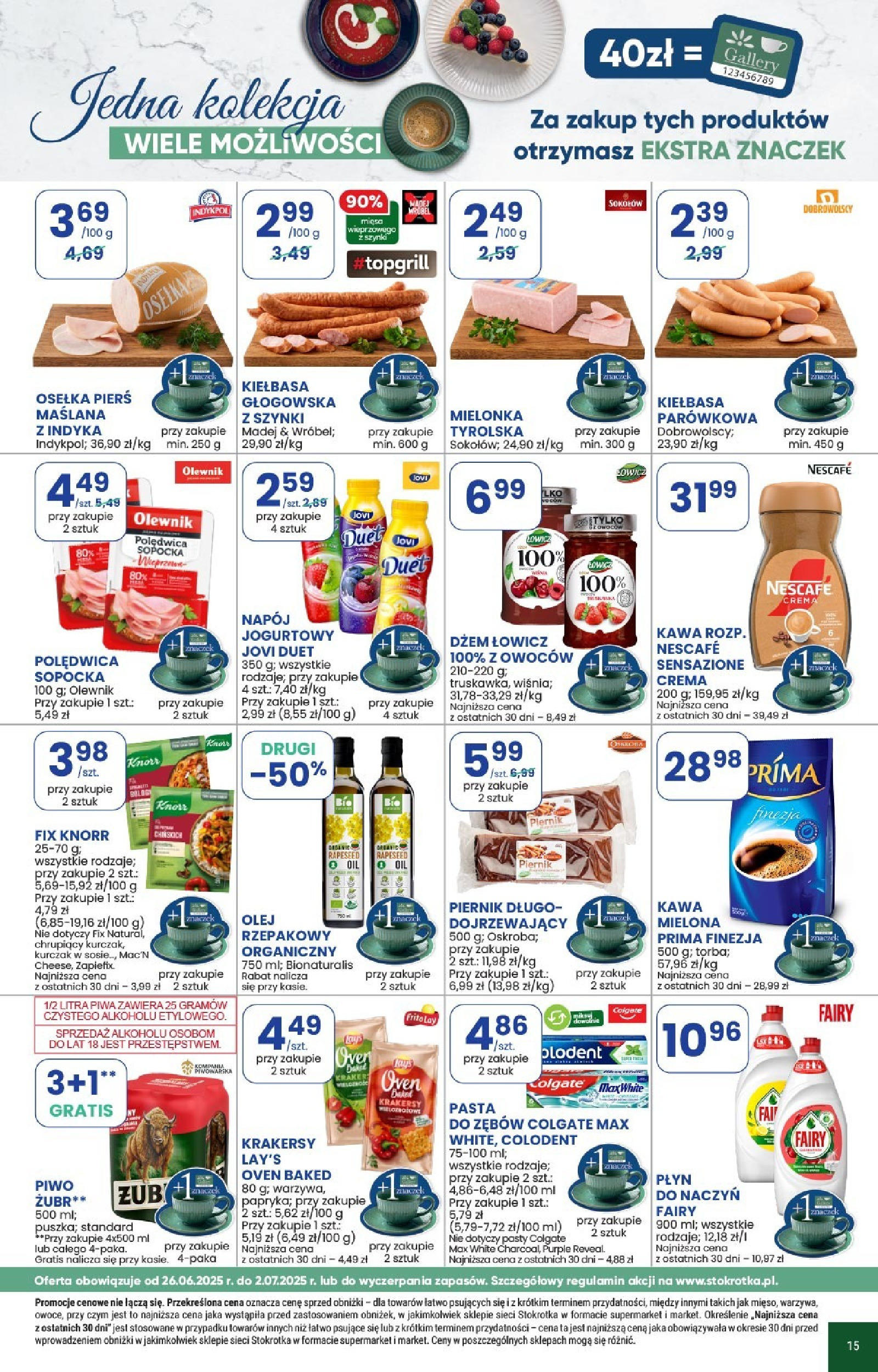 Stokrotka Gazetka 26.06.2025 - Promocje online | Strona: 15 | Produkty: Stokrotka, Pstrąg, Pstrąg łososiowy, Łosoś