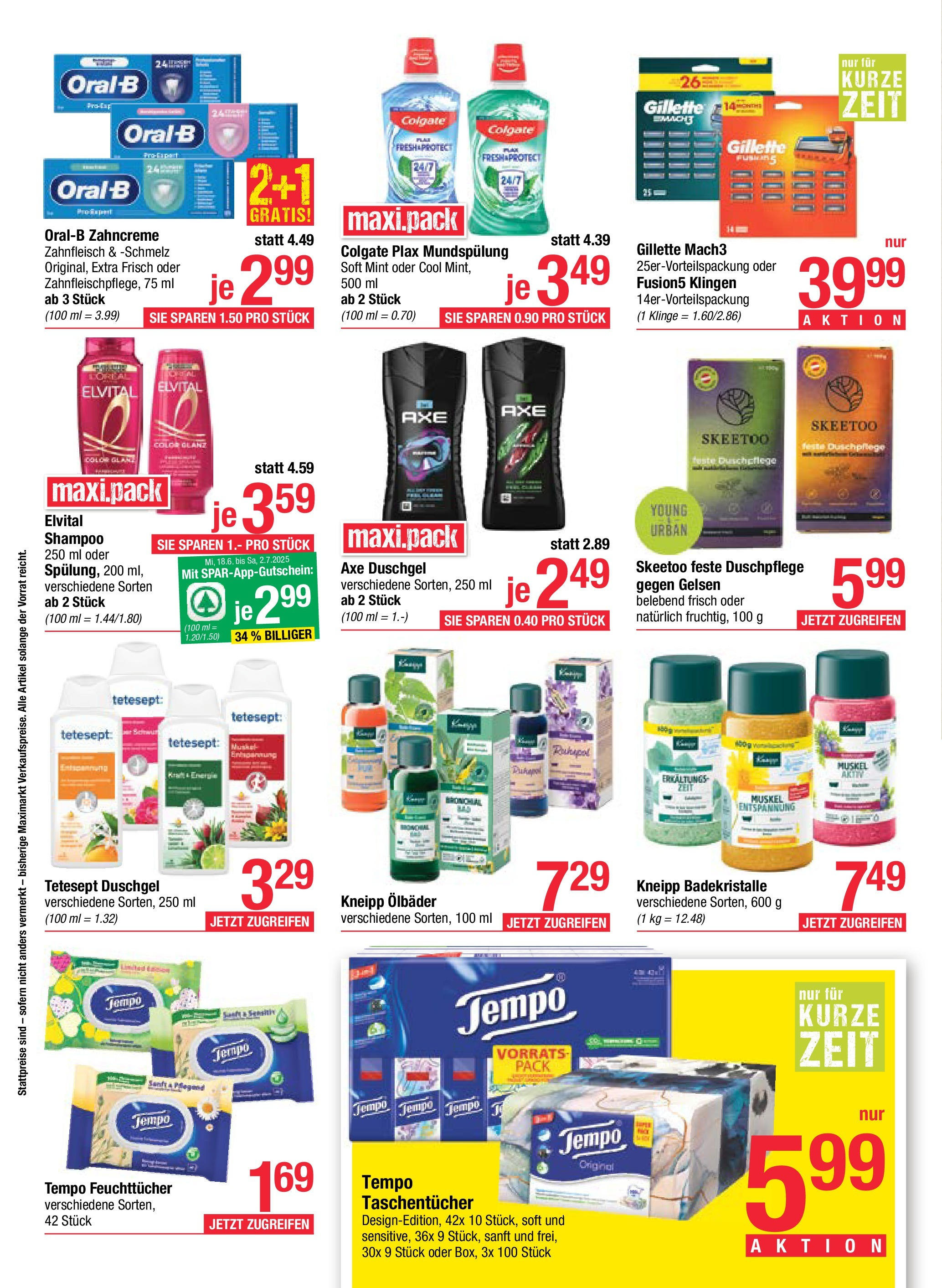 Maximarkt Haid, Linz von 23.06.2025 - Aktuelle Angebote | Seite: 12 | Produkte: Shampoo, Duschgel
