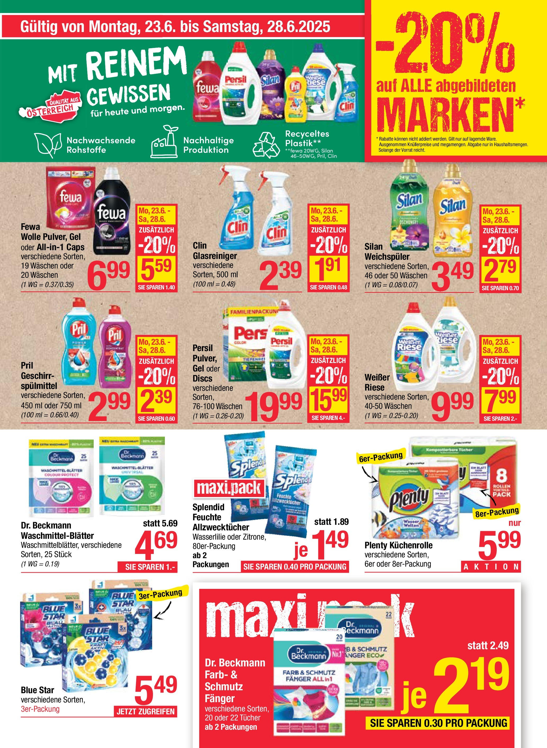Maximarkt Haid, Linz von 23.06.2025 - Aktuelle Angebote | Seite: 13 | Produkte: Weichspüler, Waschmittel