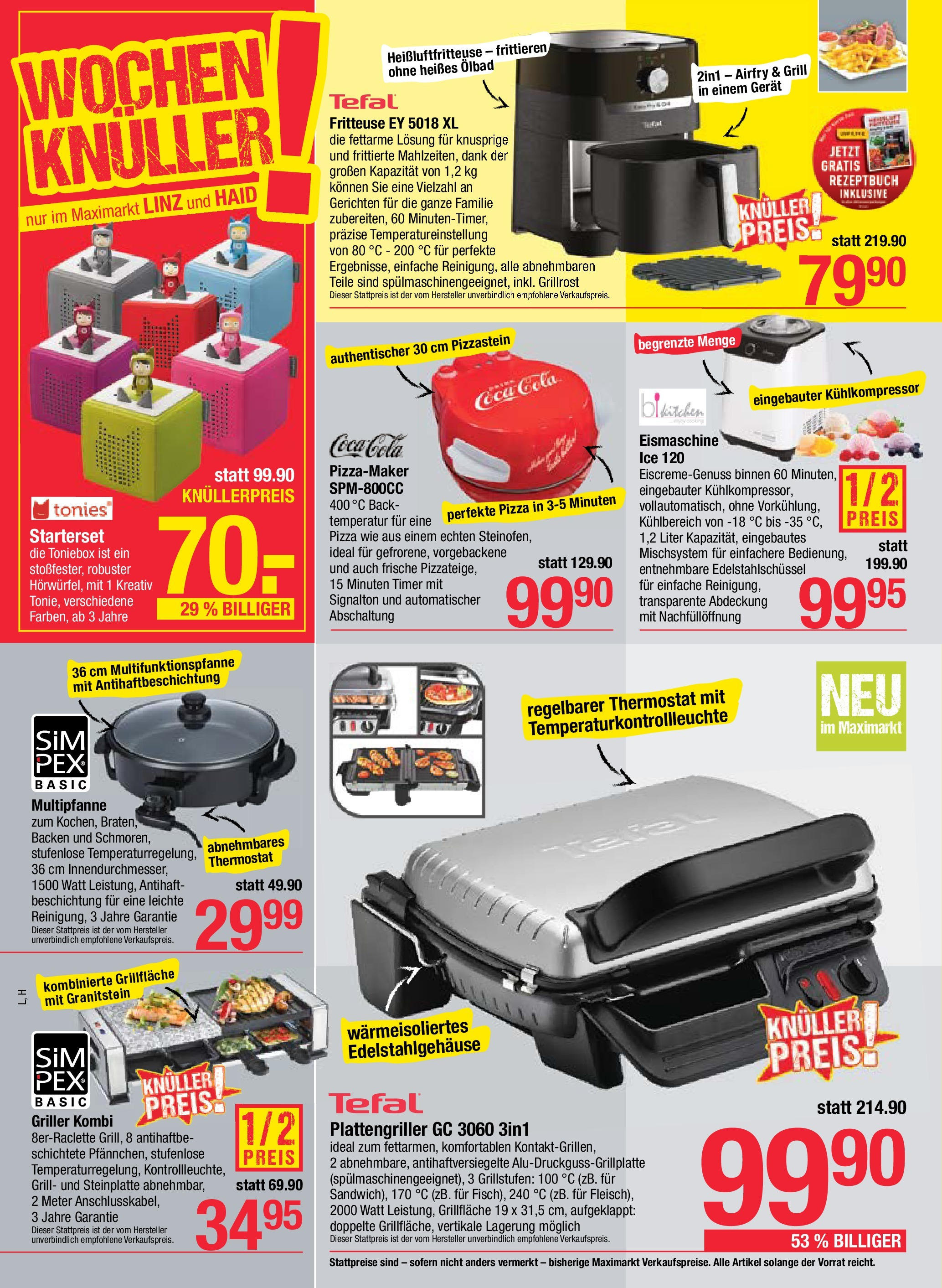 Maximarkt Haid, Linz von 23.06.2025 - Aktuelle Angebote | Seite: 16 | Produkte: Grill, Pizza