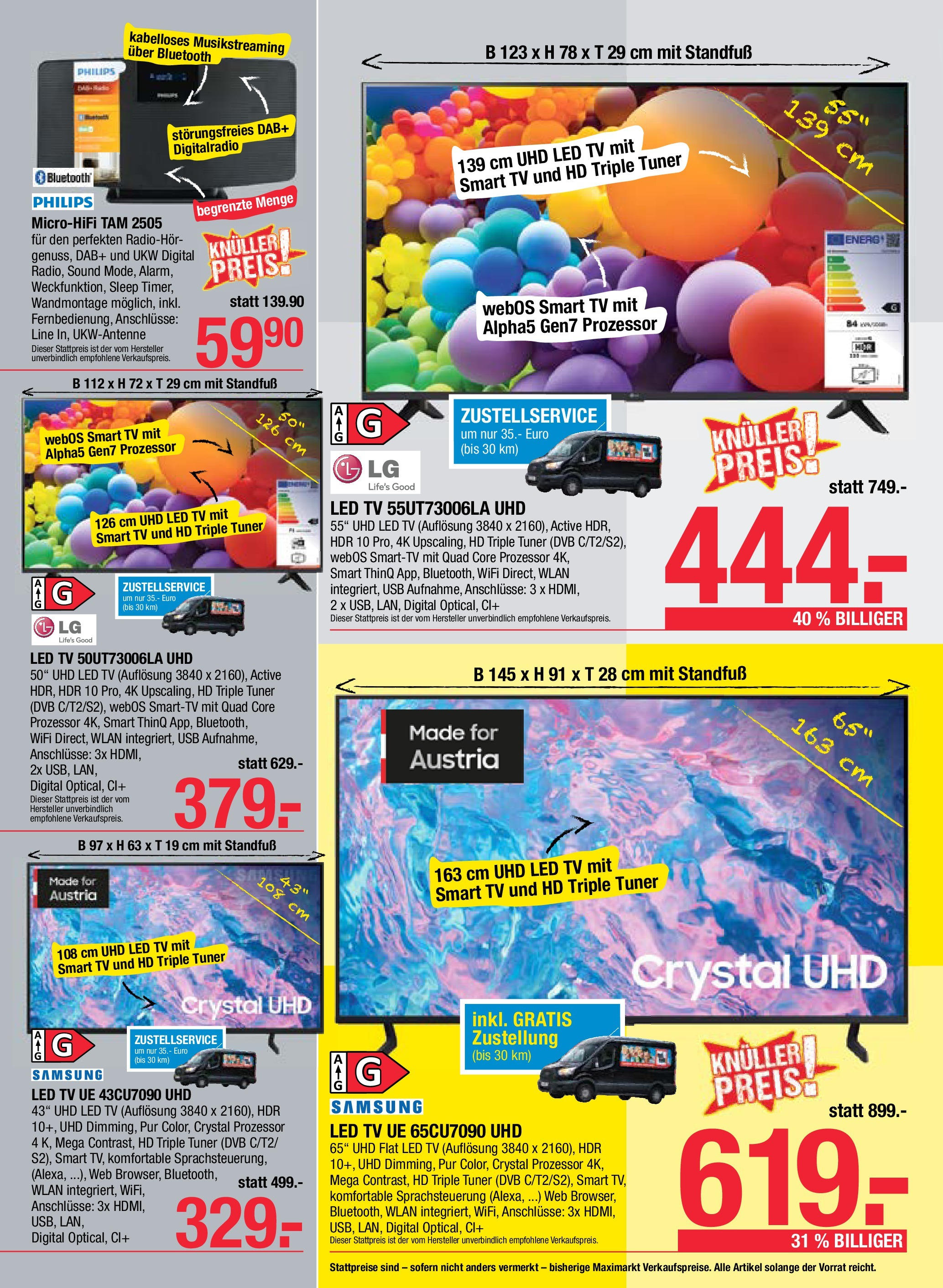 Maximarkt Haid, Linz von 23.06.2025 - Aktuelle Angebote | Seite: 18 | Produkte: TV, USB, Samsung