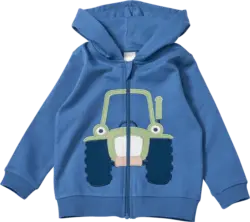 ALANA Sweatjacke mit Traktor-Applikation, blau, Gr. 98