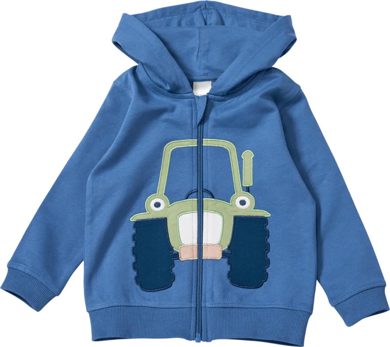 ALANA Sweatjacke mit Traktor-Applikation, blau, Gr. 98