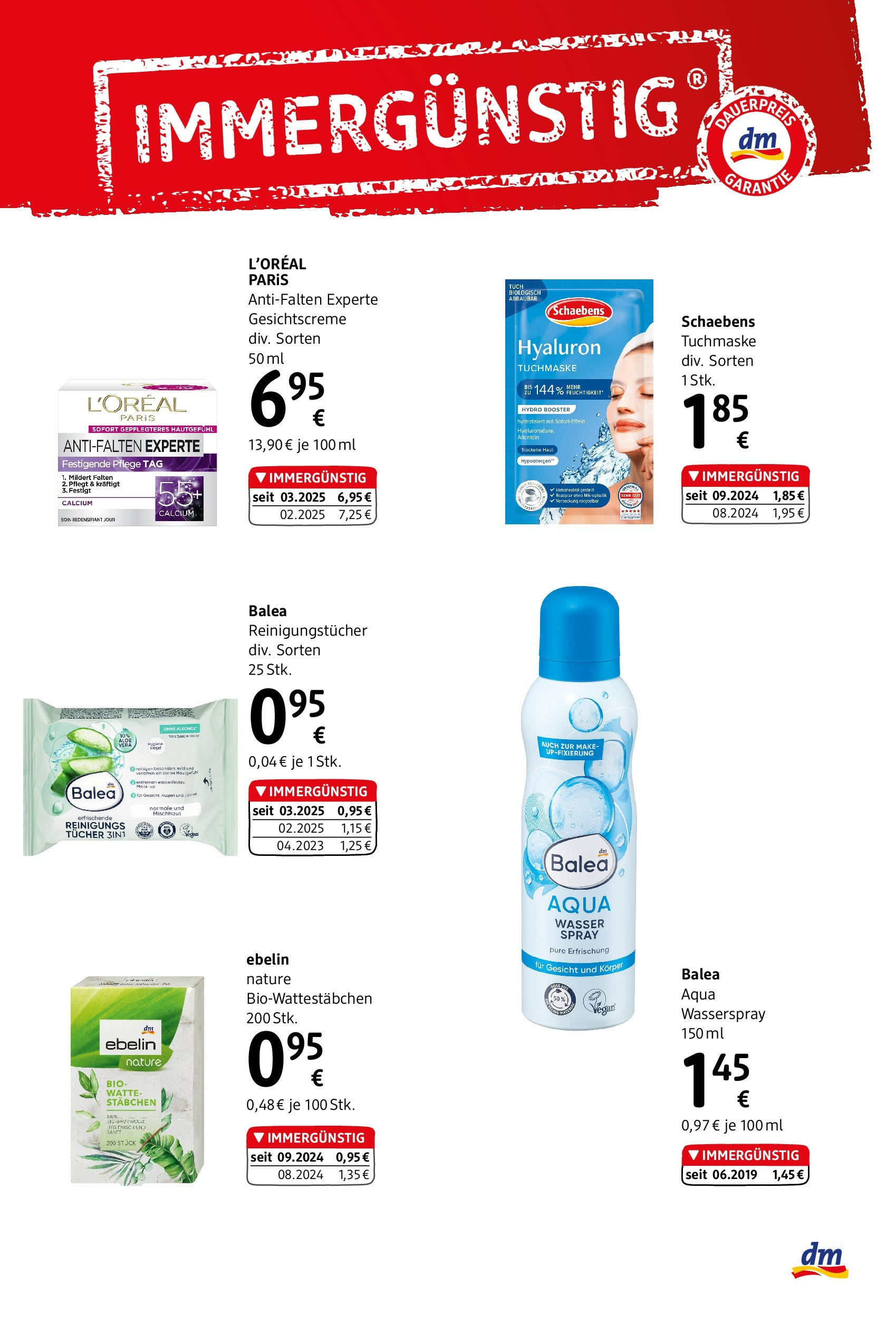 dm drogerie markt Flugblatt Juli 2025 von 26.06.2025 - Aktuelle Angebote | Seite: 2 | Produkte: Wasser, Reinigungstücher