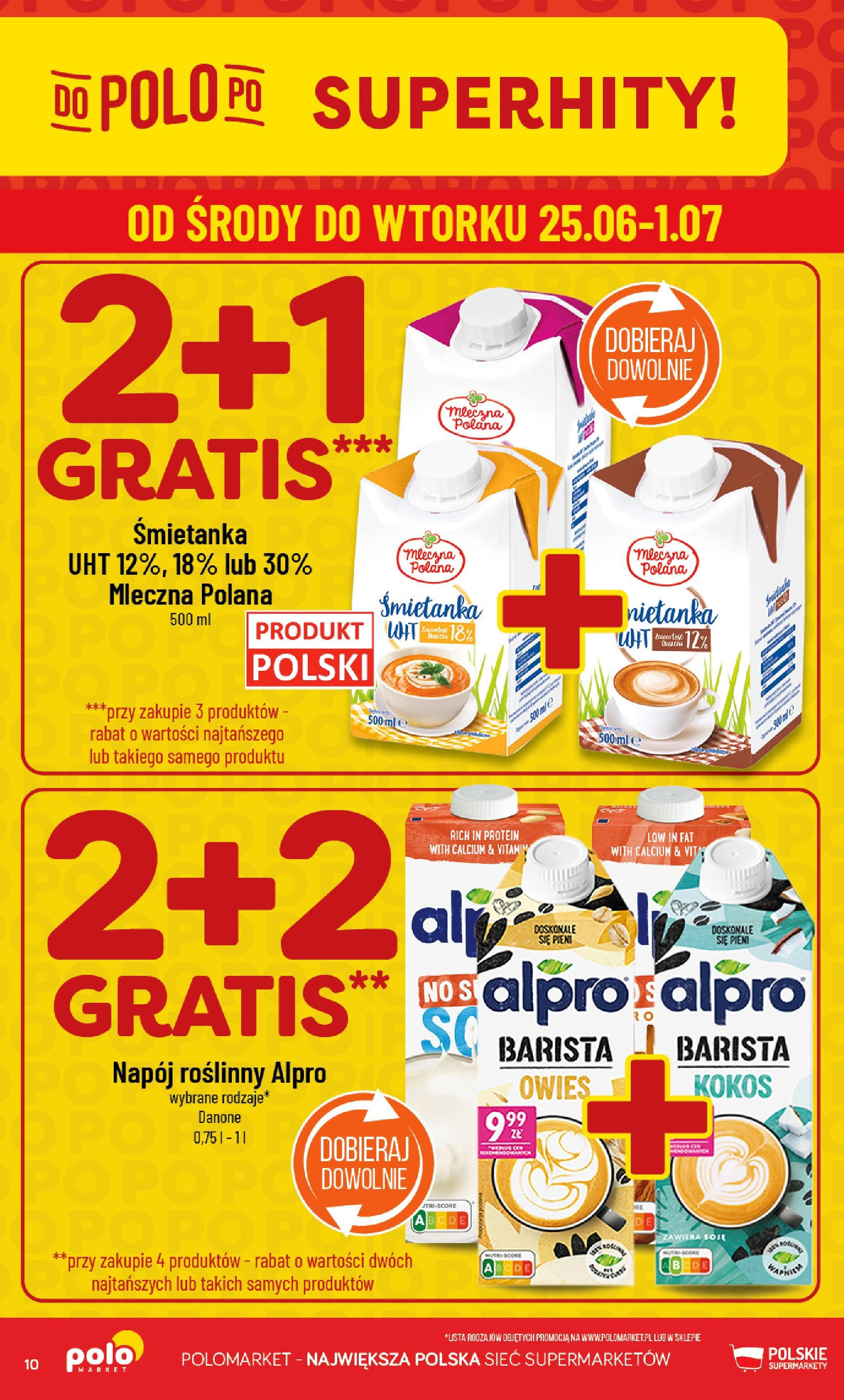POLOmarket gazetka od jutra (25.06.2025) | Nowa PDF | Strona: 10 | Produkty: Alpro POLOmarket gazetka od jutra (25.06.2025) - Nowa PDF | Strona: 10 | Produkty: Alpro