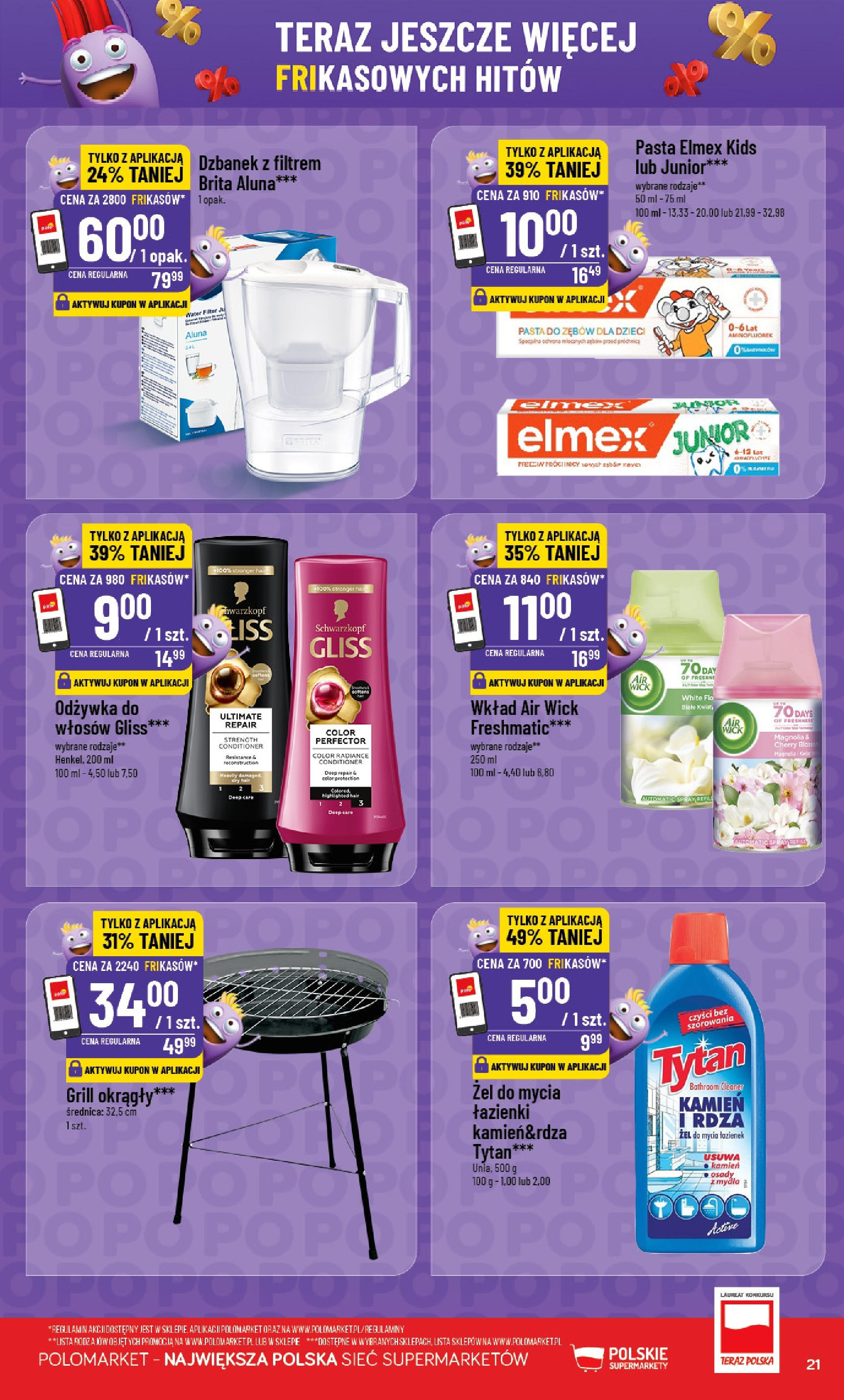 POLOmarket gazetka od jutra (25.06.2025) | Nowa PDF | Strona: 21 | Produkty: Grill, Cleaner, Pasta do zębów, Kwiaty POLOmarket gazetka od jutra (25.06.2025) - Nowa PDF | Strona: 21 | Produkty: Grill, Cleaner, Pasta do zębów, Kwiaty