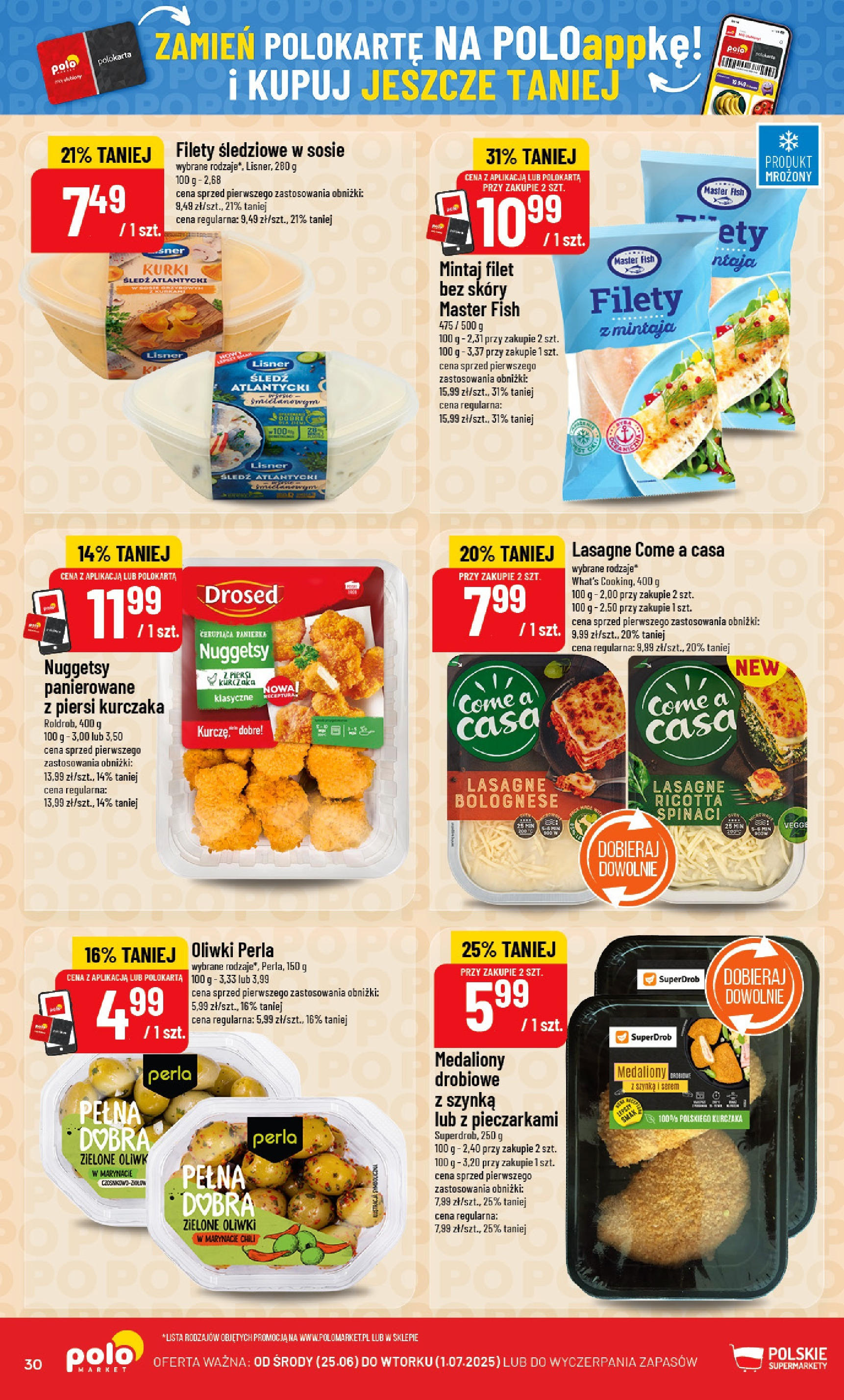 POLOmarket gazetka od jutra (25.06.2025) | Nowa PDF | Strona: 30 | Produkty: Szynka, Mintaj, Nuggets, Ricotta POLOmarket gazetka od jutra (25.06.2025) - Nowa PDF | Strona: 30 | Produkty: Szynka, Mintaj, Nuggets, Ricotta