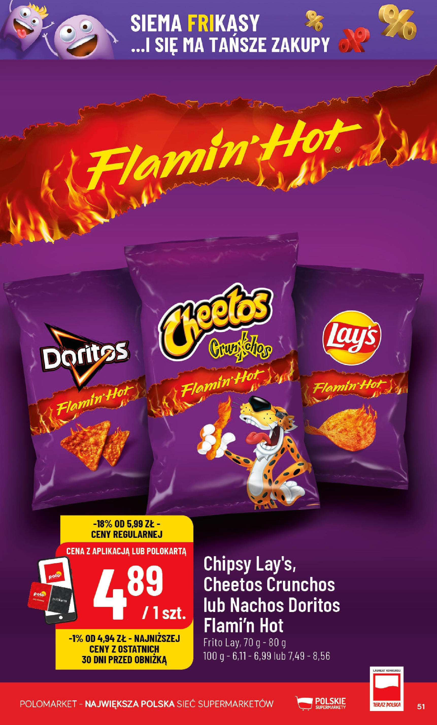 POLOmarket gazetka od jutra (25.06.2025) | Nowa PDF | Strona: 51 | Produkty: Chipsy, Nachos, Doritos POLOmarket gazetka od jutra (25.06.2025) - Nowa PDF | Strona: 51 | Produkty: Chipsy, Nachos, Doritos
