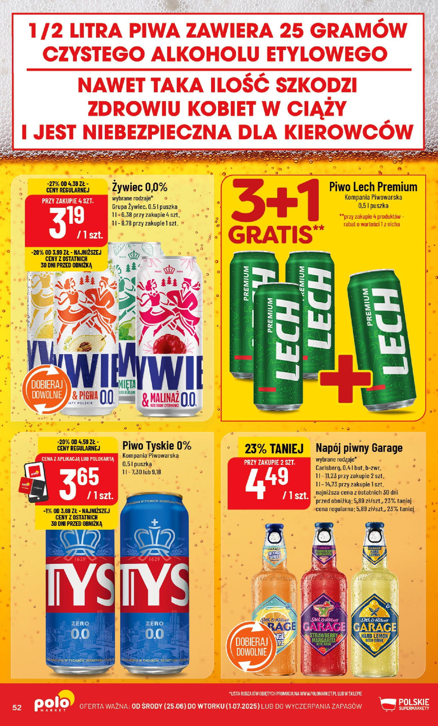 POLOmarket gazetka od jutra (25.06.2025) | Nowa PDF | Strona: 52 | Produkty: Pigwa, Tyskie, Piwo POLOmarket gazetka od jutra (25.06.2025) - Nowa PDF | Strona: 52 | Produkty: Pigwa, Tyskie, Piwo