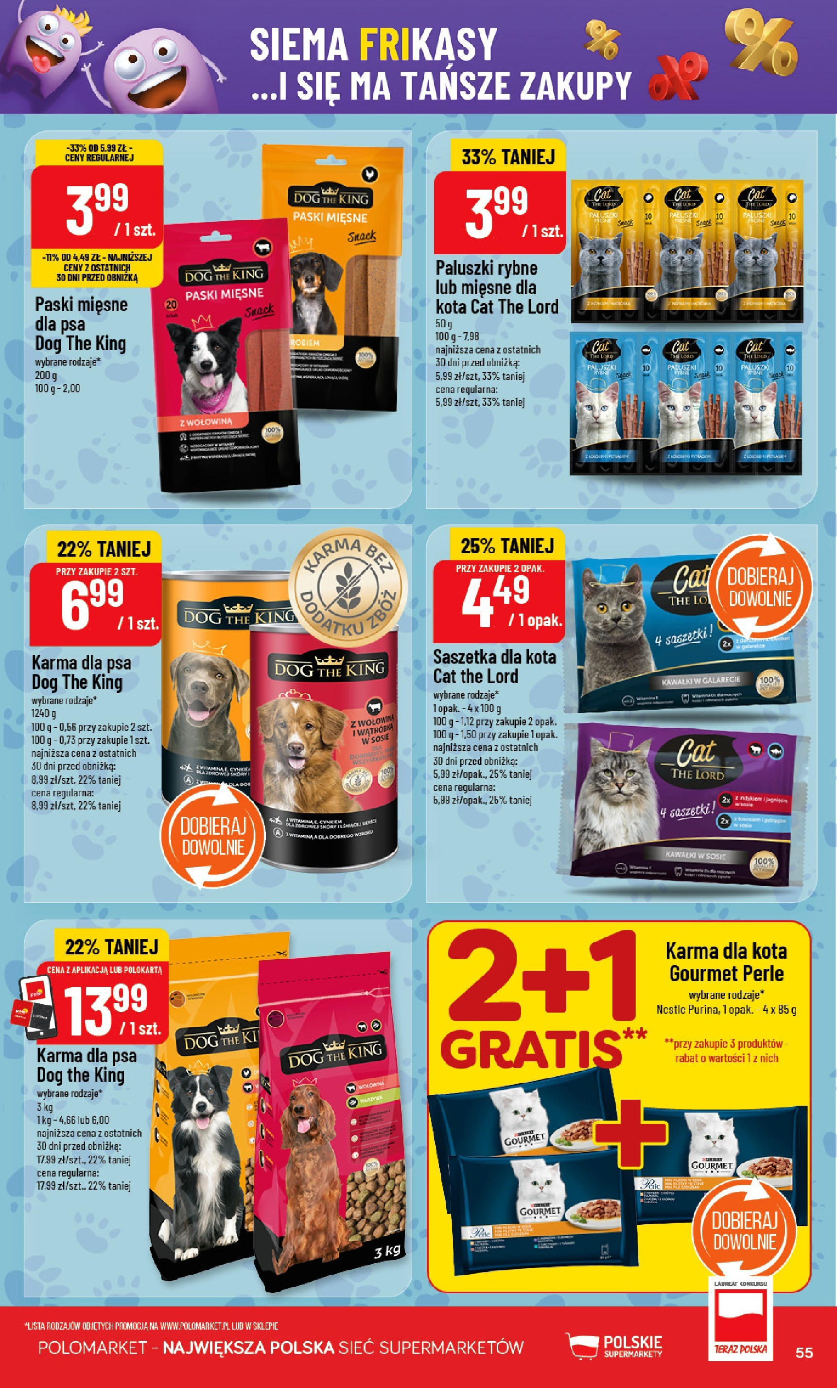 POLOmarket gazetka od jutra (25.06.2025) | Nowa PDF | Strona: 55 | Produkty: Wątróbka, Paluszki rybne, Paluszki, Karma dla kota POLOmarket gazetka od jutra (25.06.2025) - Nowa PDF | Strona: 55 | Produkty: Wątróbka, Paluszki rybne, Paluszki, Karma dla kota