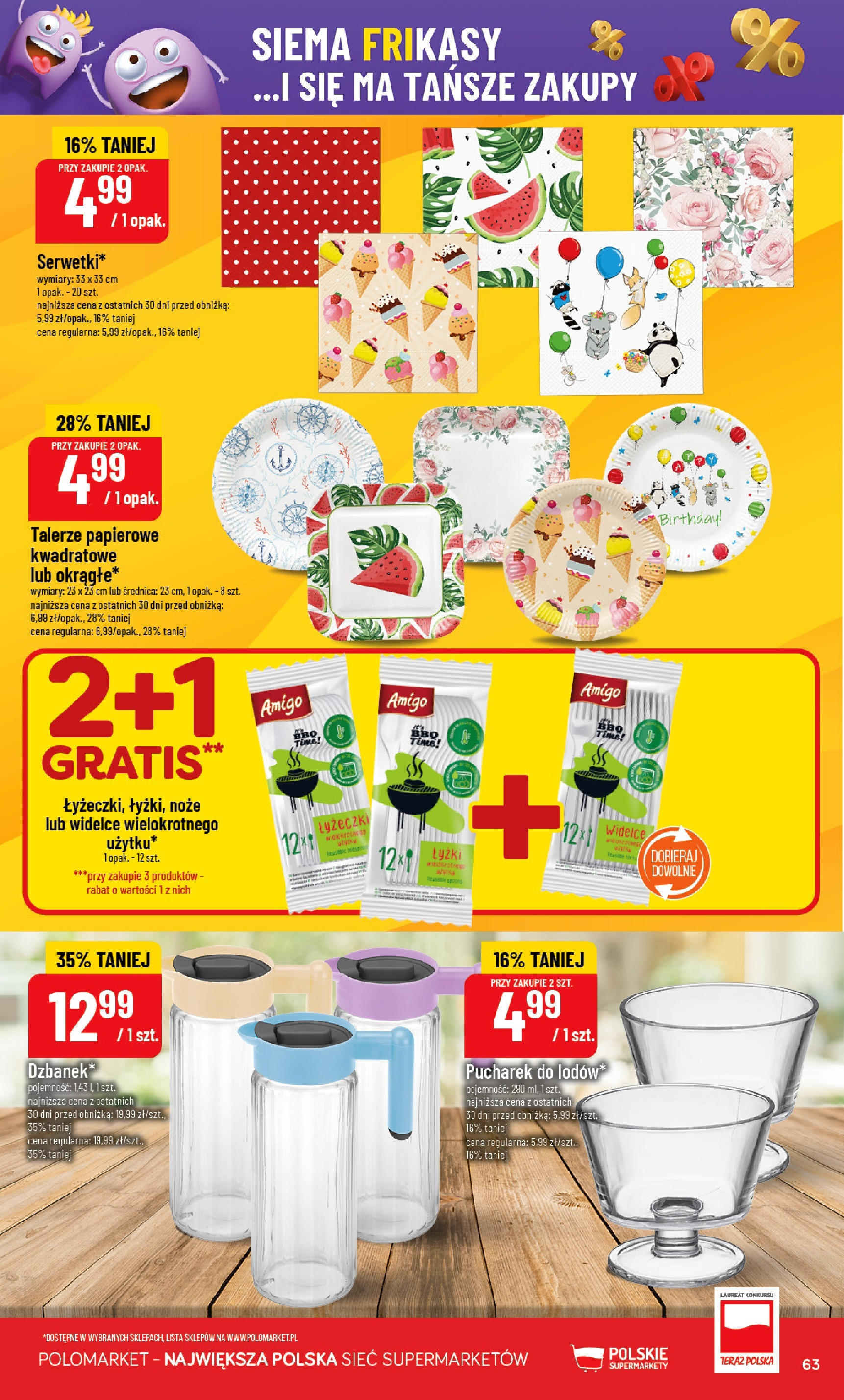 POLOmarket gazetka od jutra (25.06.2025) | Nowa PDF | Strona: 63 | Produkty: Talerze POLOmarket gazetka od jutra (25.06.2025) - Nowa PDF | Strona: 63 | Produkty: Talerze