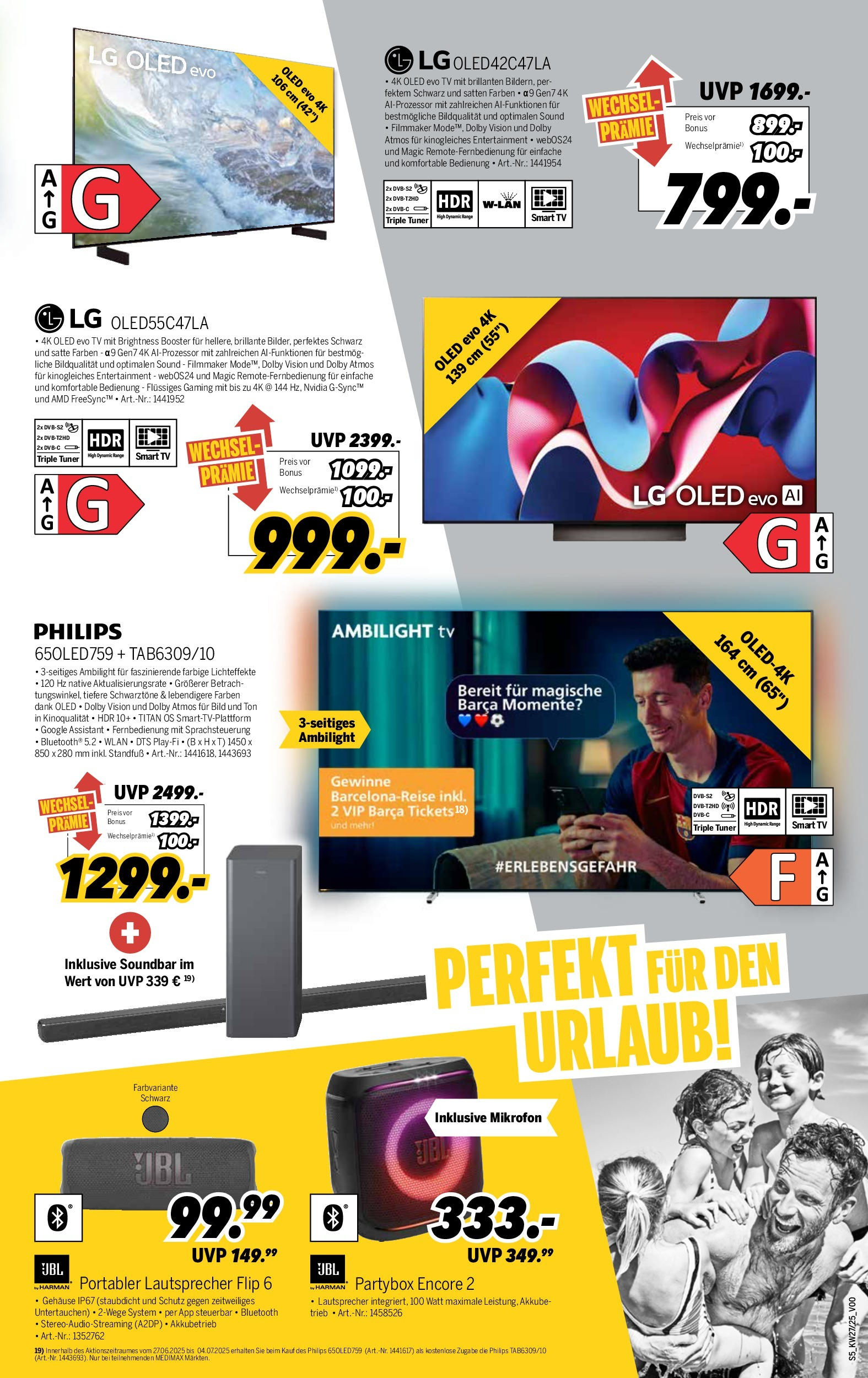 Medimax - MEDIMAX: Aktuelle Angebote (ab 26.06.2025) zum Blättern | Seite: 5 | Produkte: LG, Lautsprecher, Smart TV, Soundbar