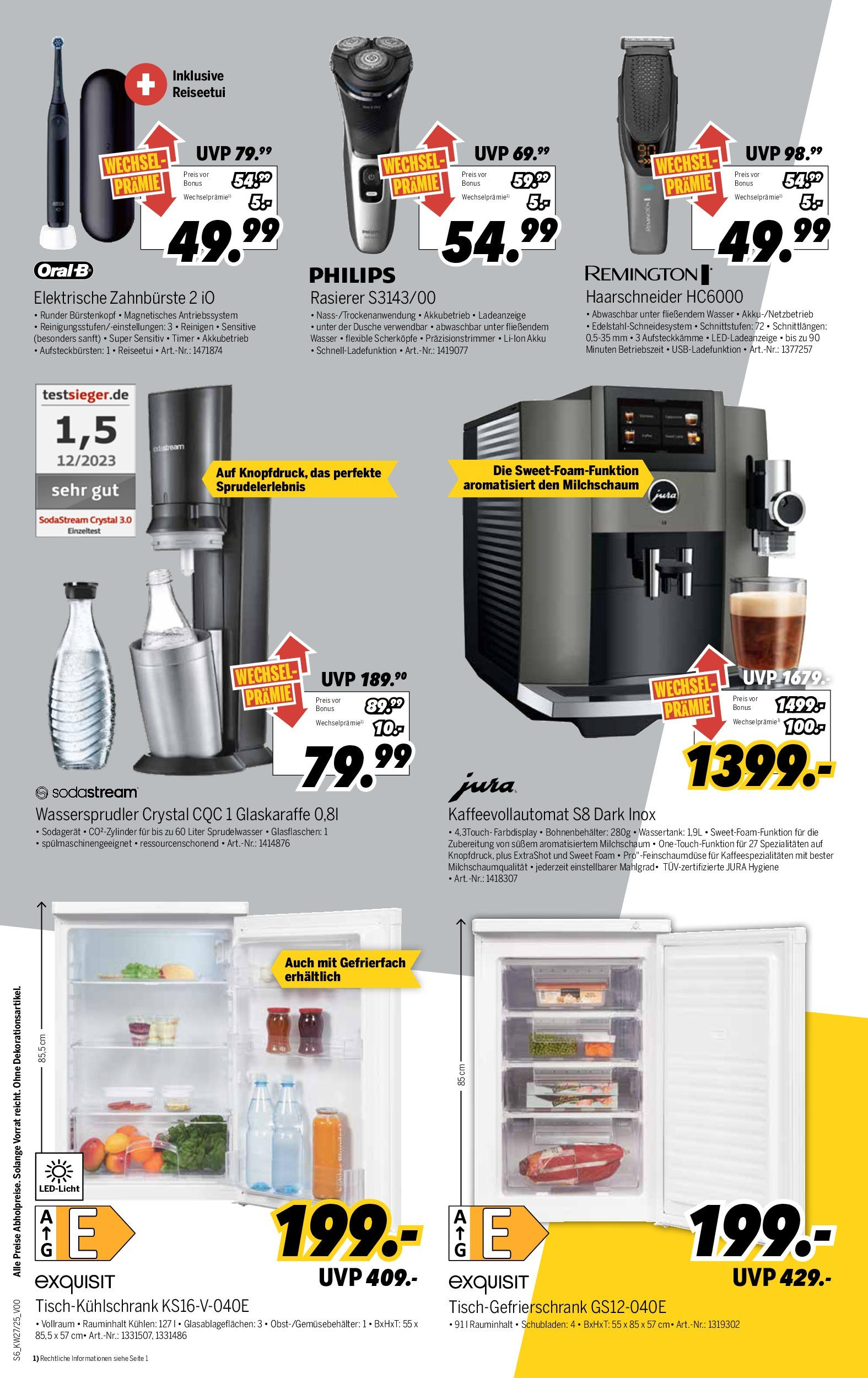 Medimax - MEDIMAX: Aktuelle Angebote (ab 26.06.2025) zum Blättern | Seite: 6 | Produkte: Elektrische zahnbürste, Dusche, Zahnbürste, Wasser