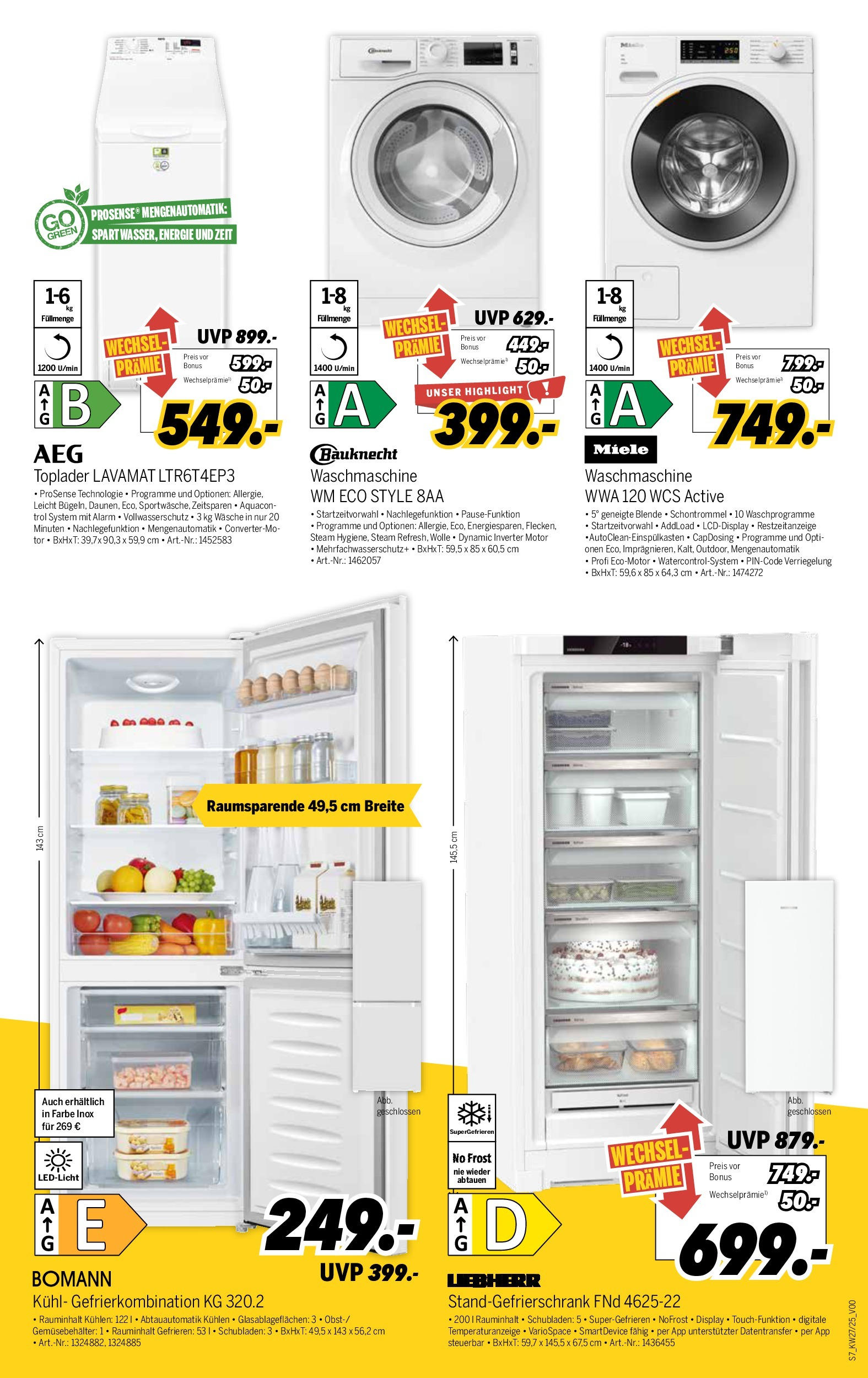 Medimax - MEDIMAX: Aktuelle Angebote (ab 26.06.2025) zum Blättern | Seite: 7 | Produkte: Miele, Liebherr, Waschmaschine, Toplader