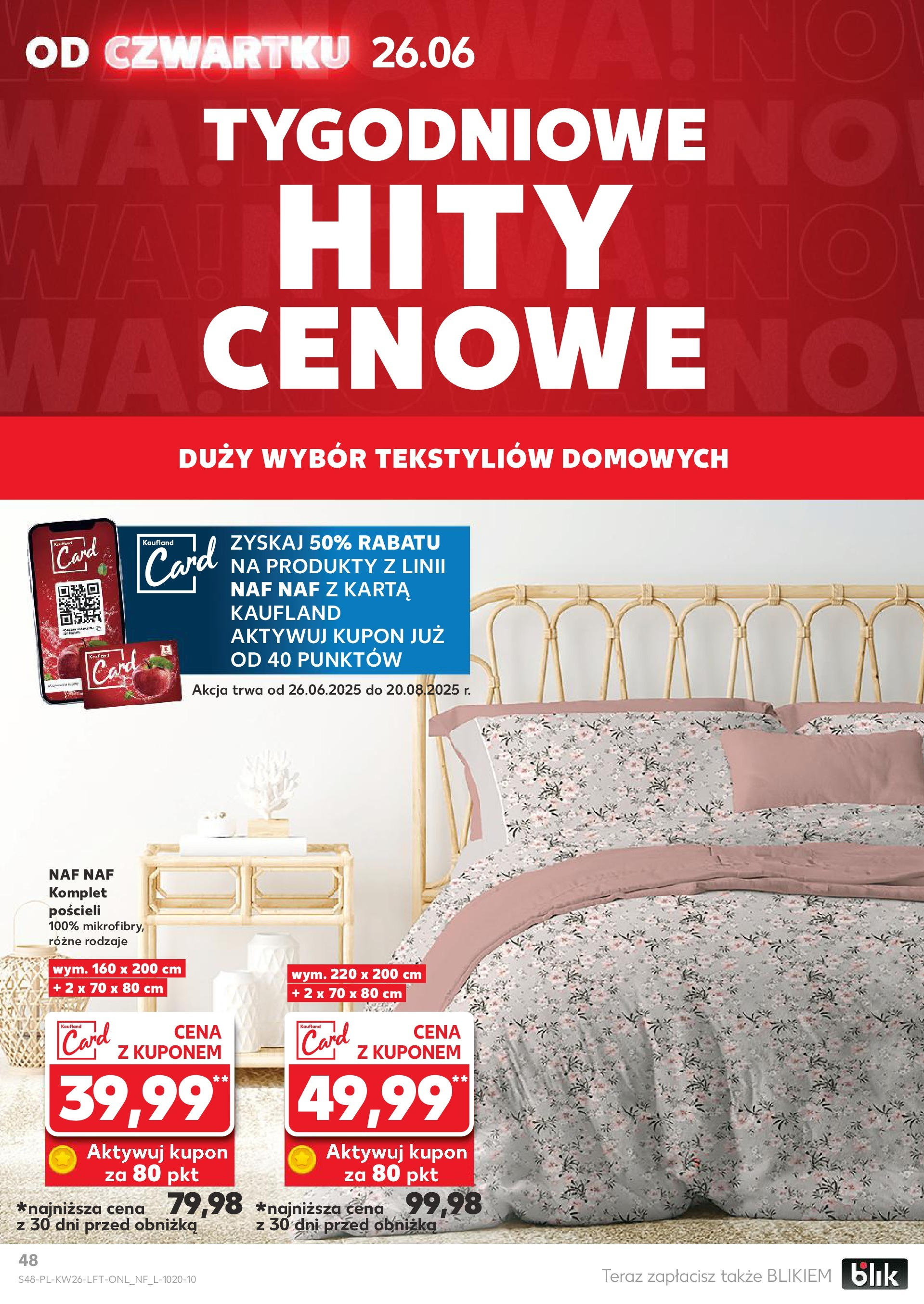 Kaufland gazetka od 26.06.2025 - od jutra PDF | Strona: 48 | Produkty: Karta