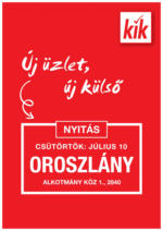 KiK: KiK újság érvényessége 2025.07.09-ig - 2025.07.09 napig