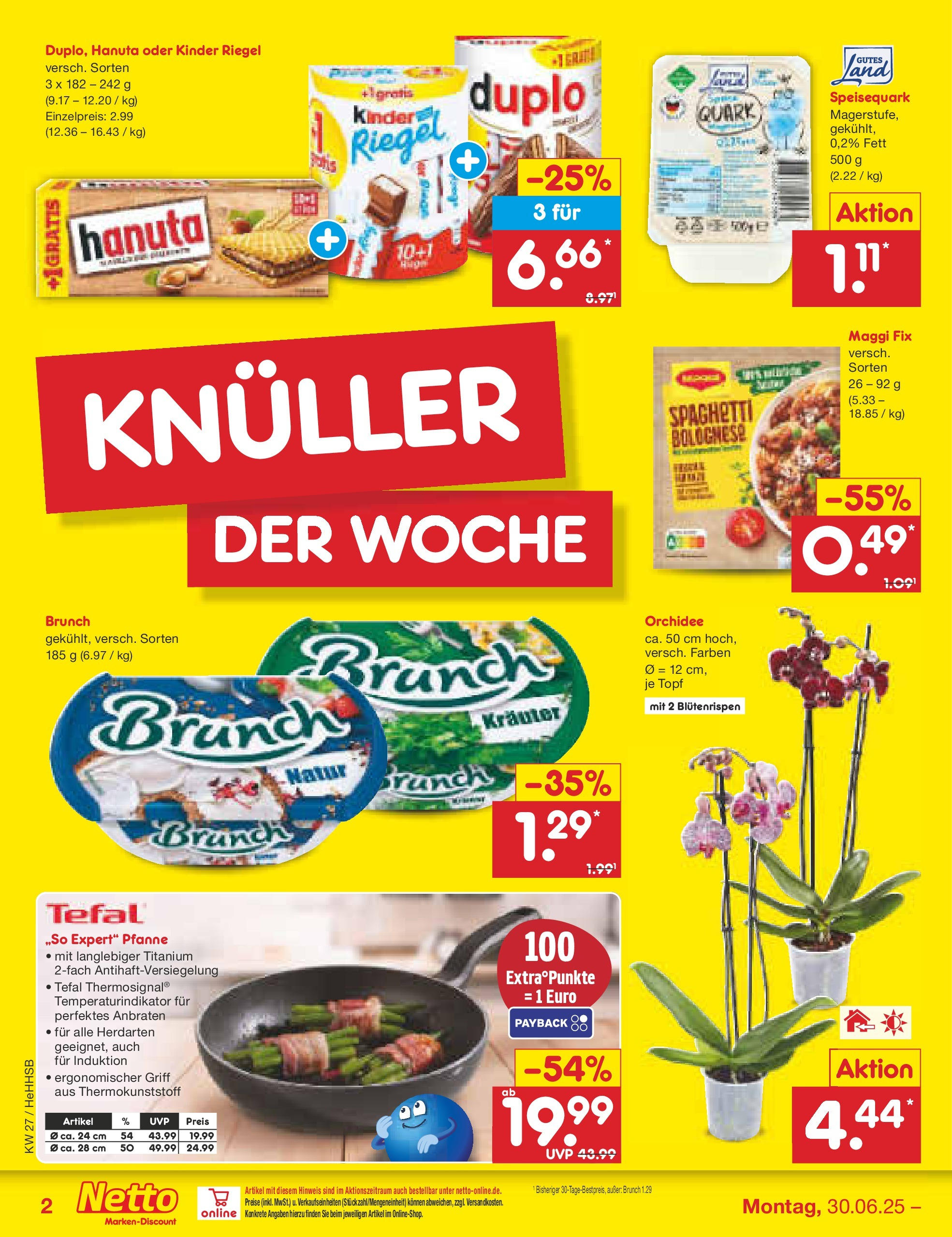 Netto Marken-Discount prospekt Hamburg	 (ab 29.06.2025) » Angebote | Seite: 2 | Produkte: Maggi, Quark, Orchidee, Speisequark