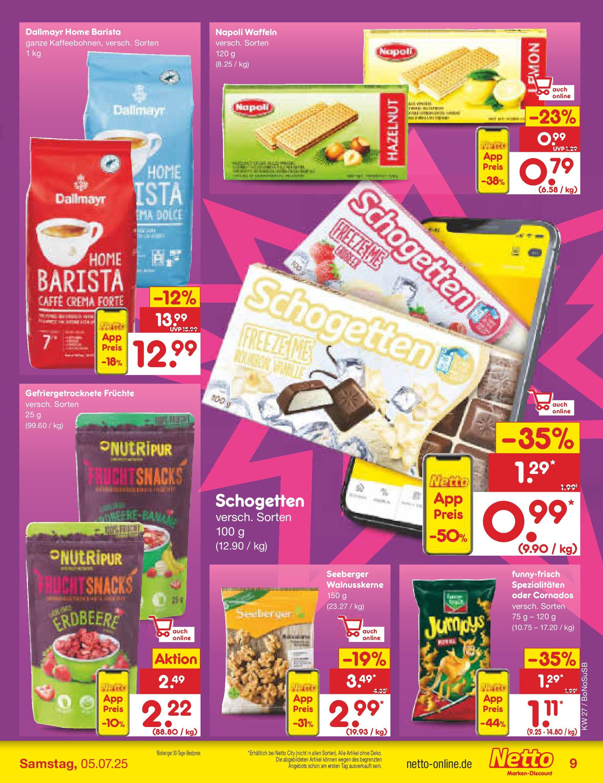 Netto Marken-Discount prospekt Stadtlohn	 (ab 29.06.2025) » Angebote | Seite: 11 | Produkte: Waffeln, Dallmayr, Schogetten
