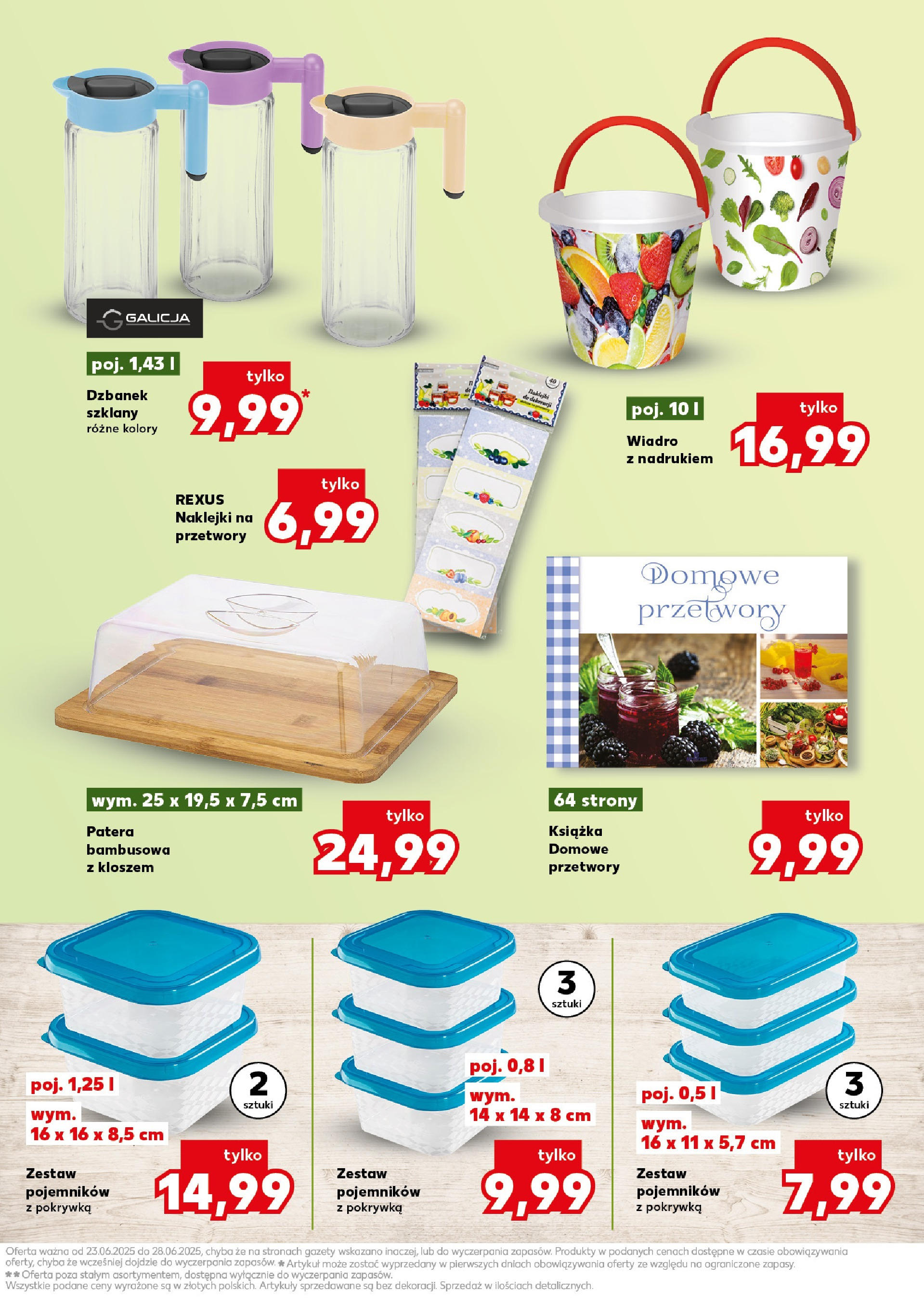 Kaufland gazetka - Gotowanie od 23.06.2025 - od jutra PDF | Strona: 11 | Produkty: Dzbanek, Naklejki