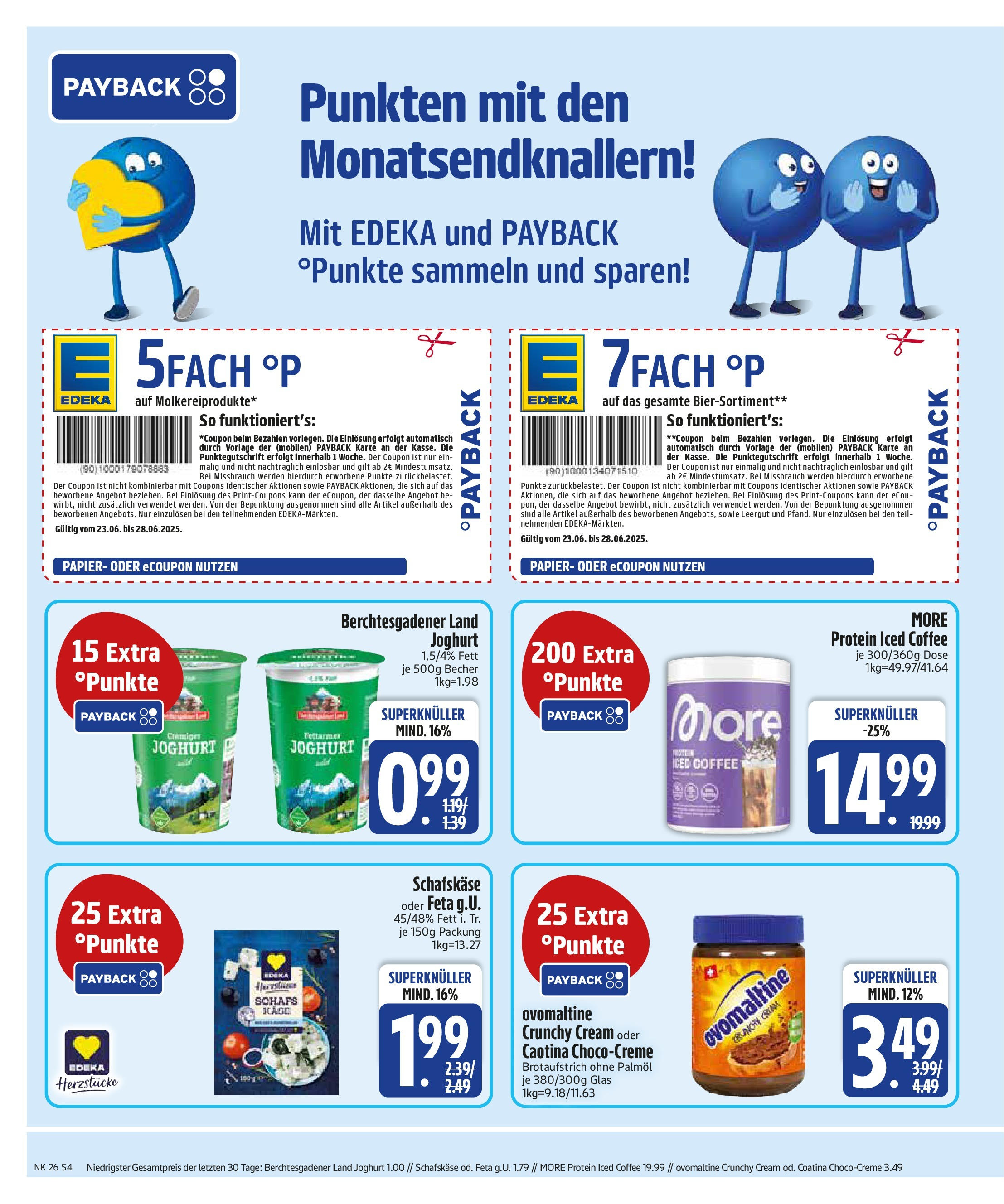 Edeka prospekt Rötz	 (ab 22.06.2025) » Angebote Online | Seite: 4 | Produkte: Ovomaltine, Feta, Käse, Schafskase