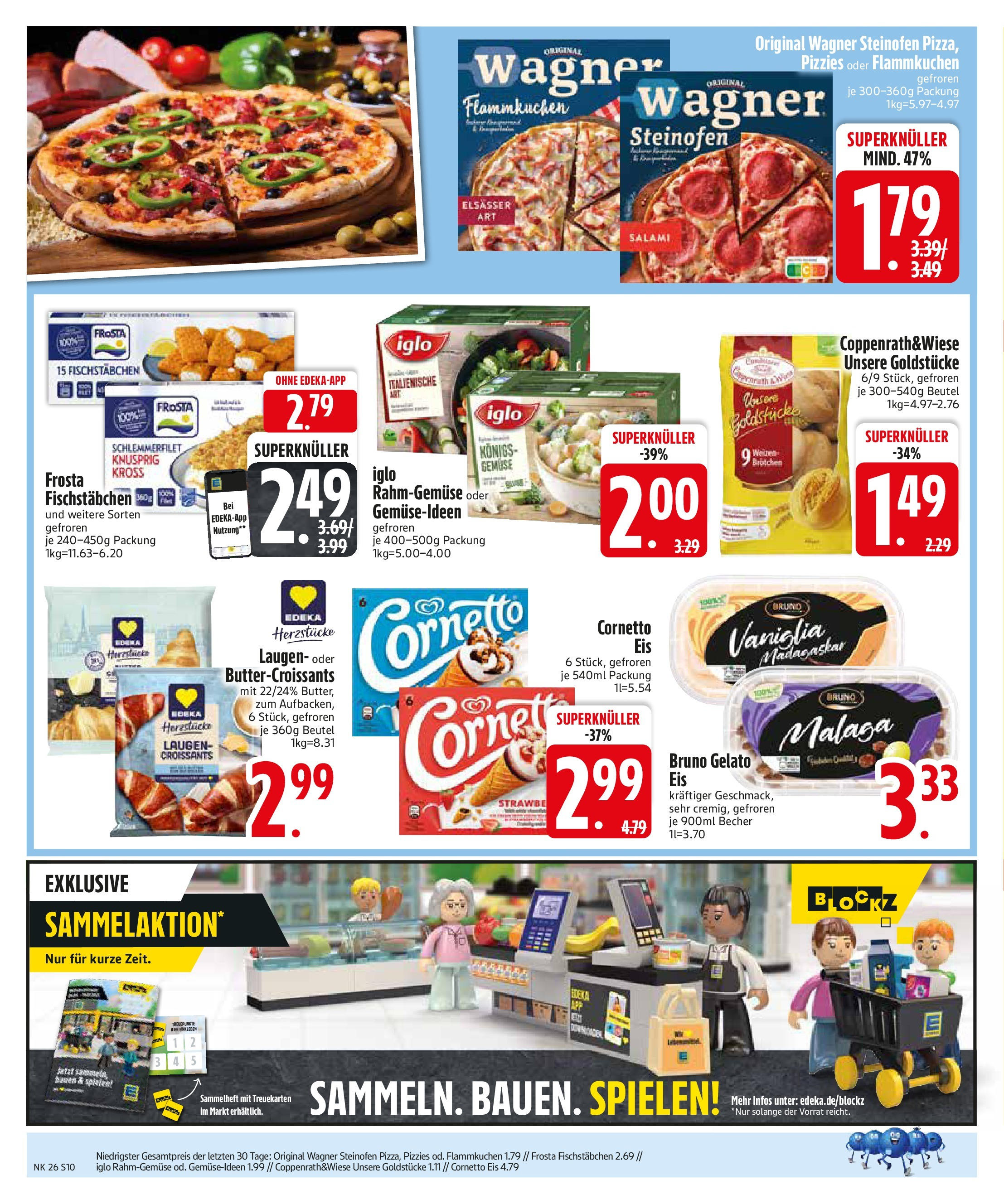 Edeka prospekt Rötz	 (ab 22.06.2025) » Angebote Online | Seite: 10 | Produkte: Iglo, Gemüse, Salami, Eis