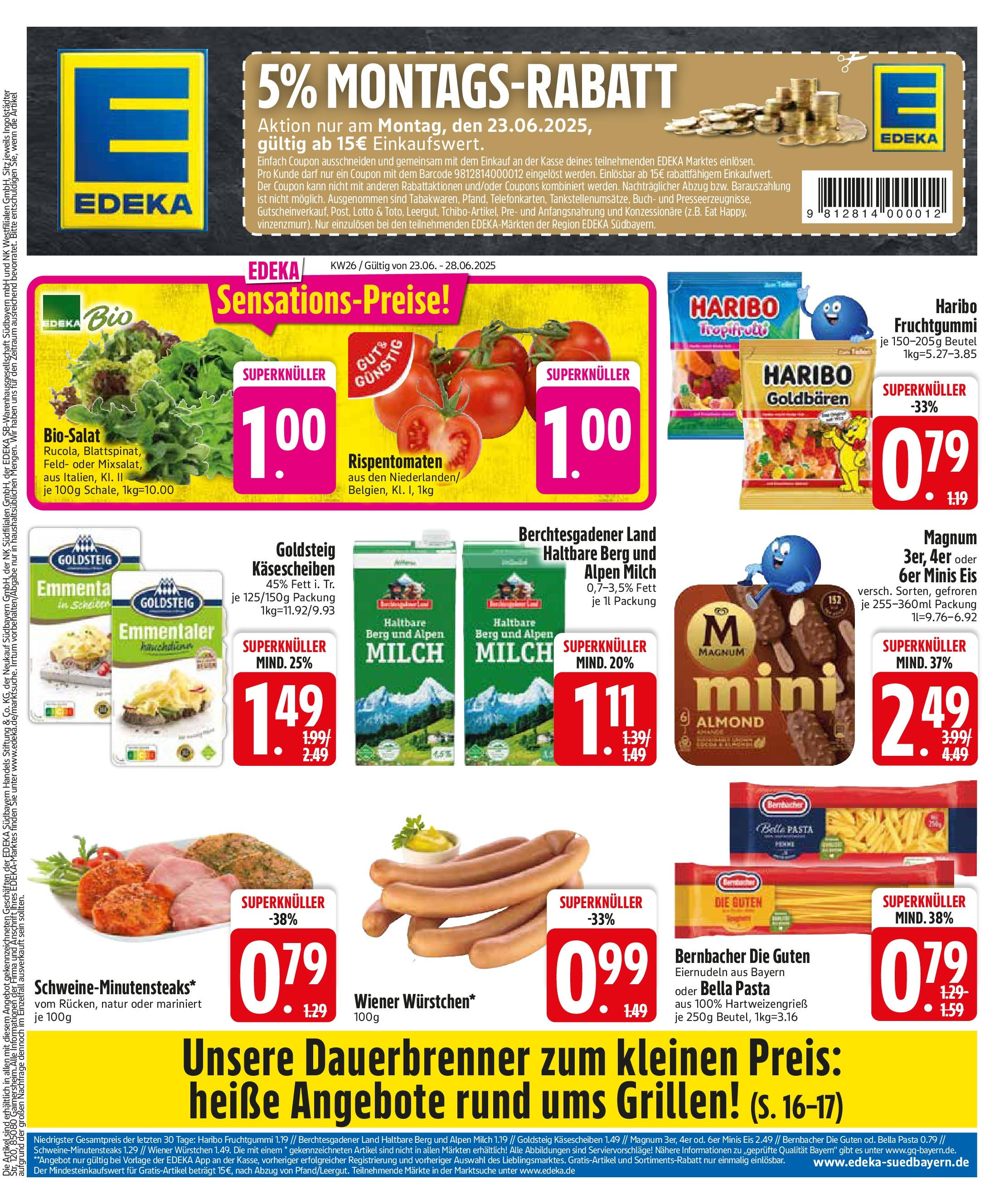 EDEKA Prospekt ab 22.06.2025 - Prospekt Markt Schwaben Online