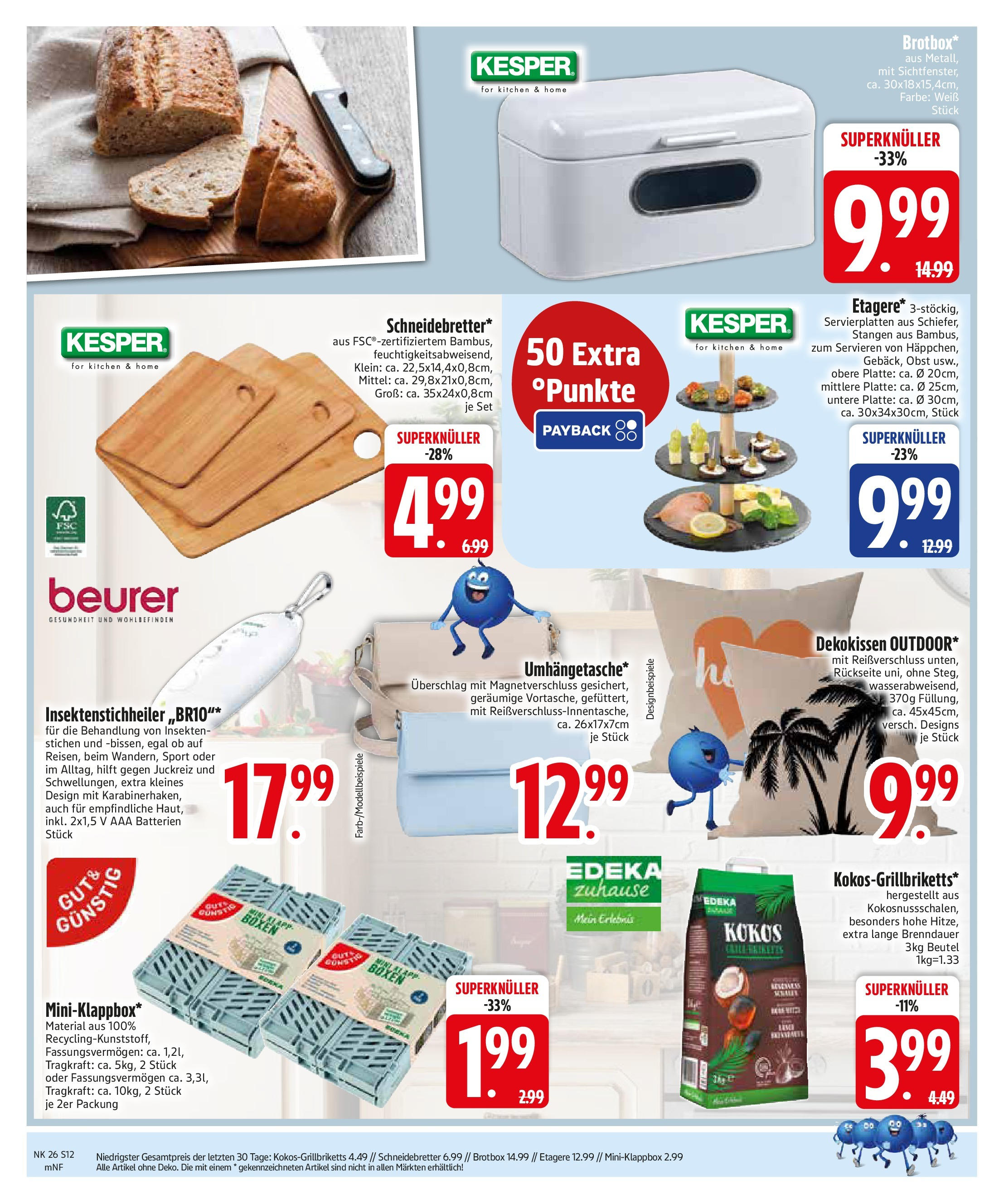 Edeka prospekt Aldersbach	 (ab 22.06.2025) » Angebote Online | Seite: 12 | Produkte: Batterien, Box, Obst